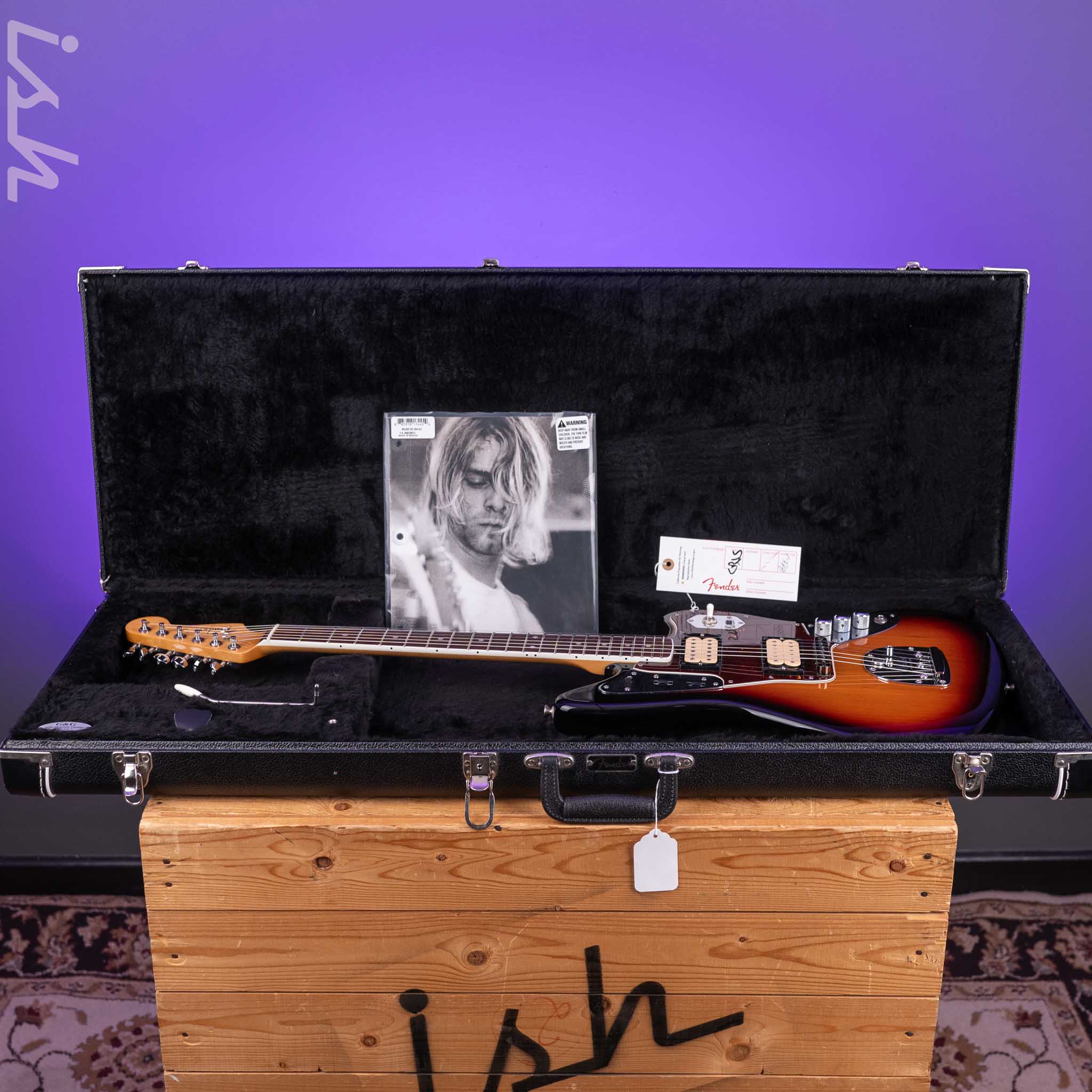 2020 Fender Kurt Cobain Signature NOS Jaguar 3-Color Sunburst - Image 14