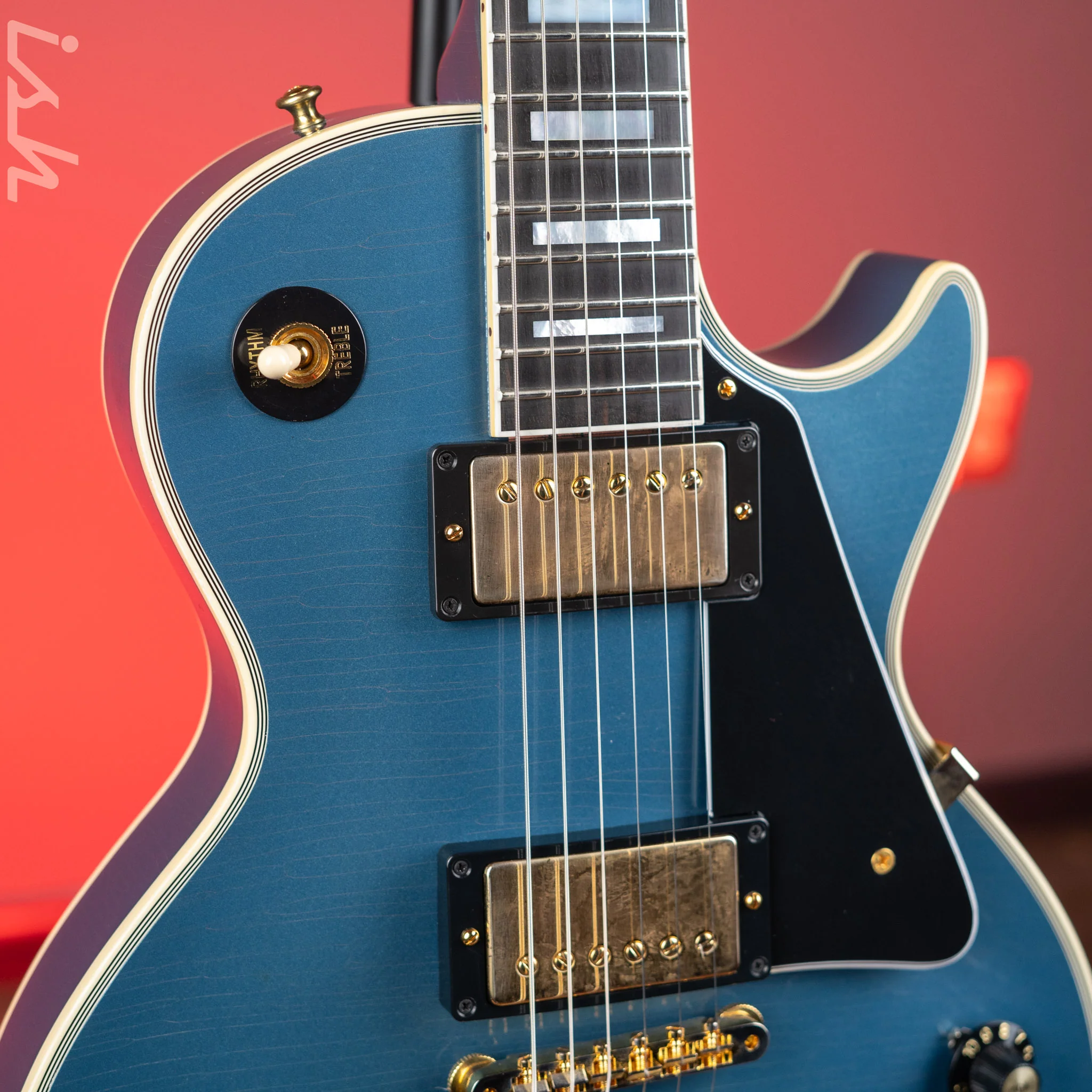 2020 Gibson Custom Shop Les Paul 1968 Reissue Pelham Blue - Image 3