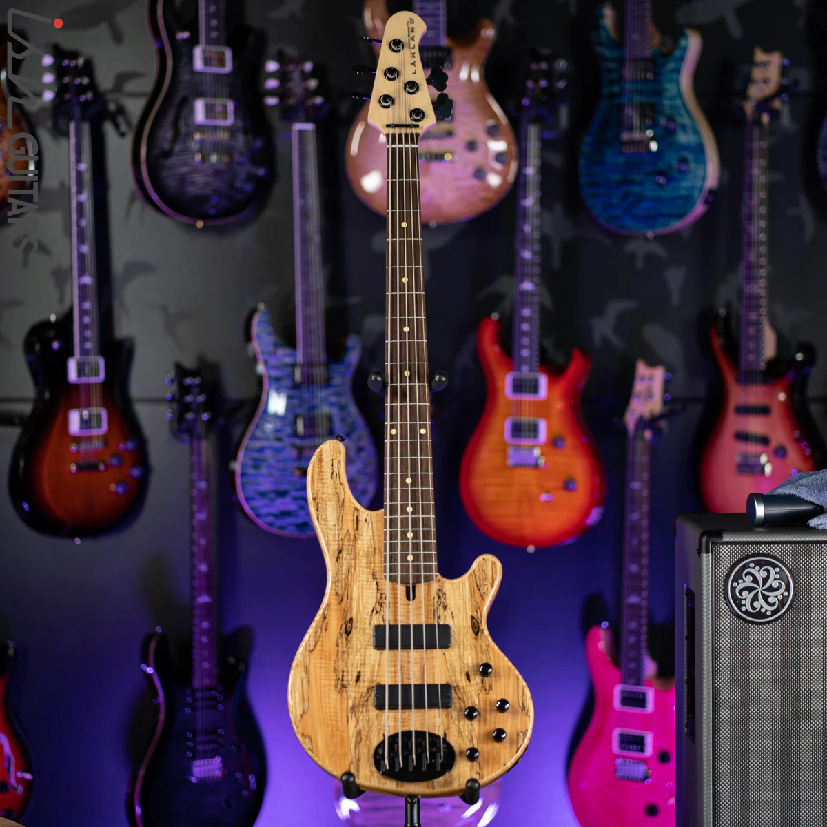 2020 Lakland Skyline Series 55-01 5-String Bass Natural Spalted Maple - Image 2
