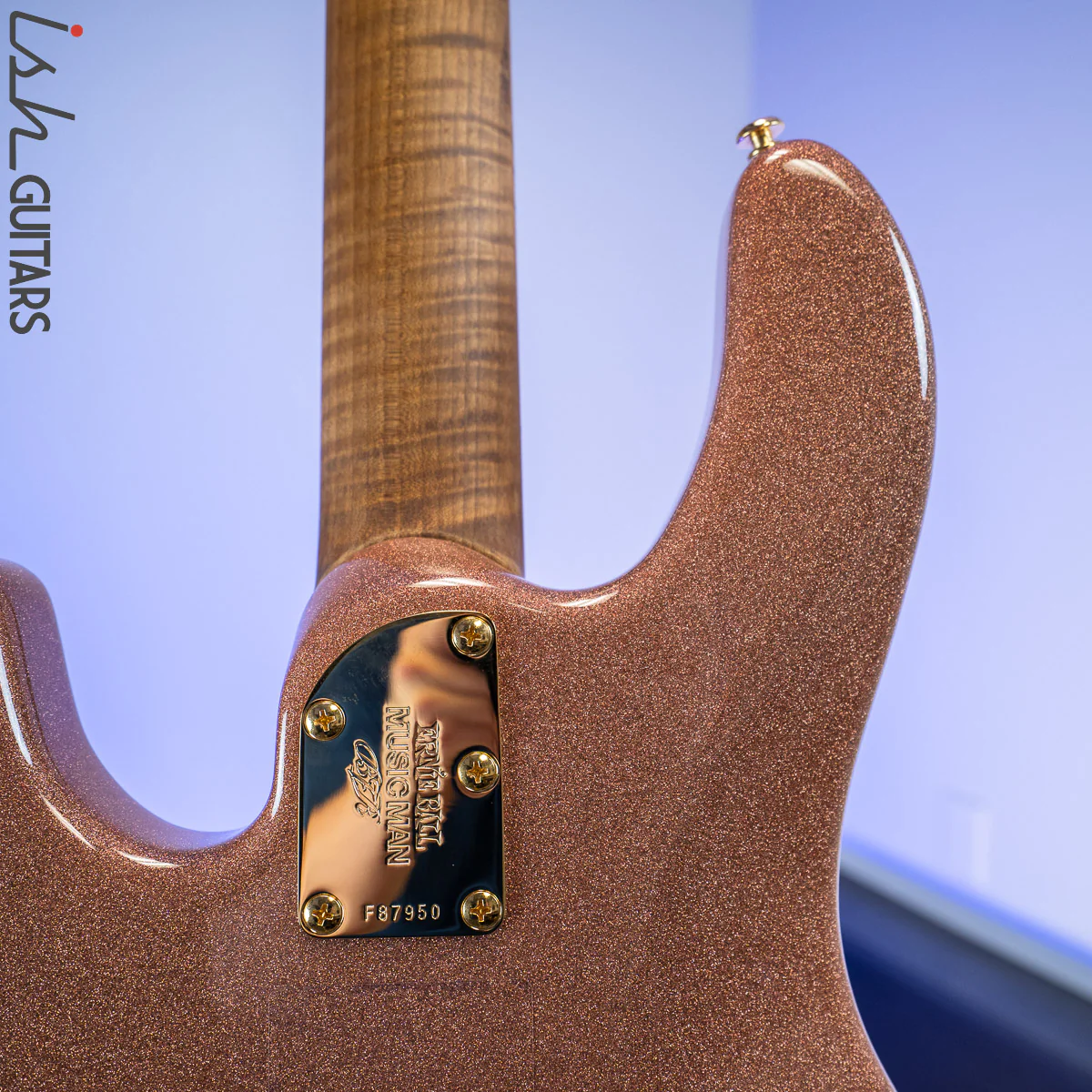 2020 Music Man Stingray HH BFR Pink Champagne Sparkle - Image 10