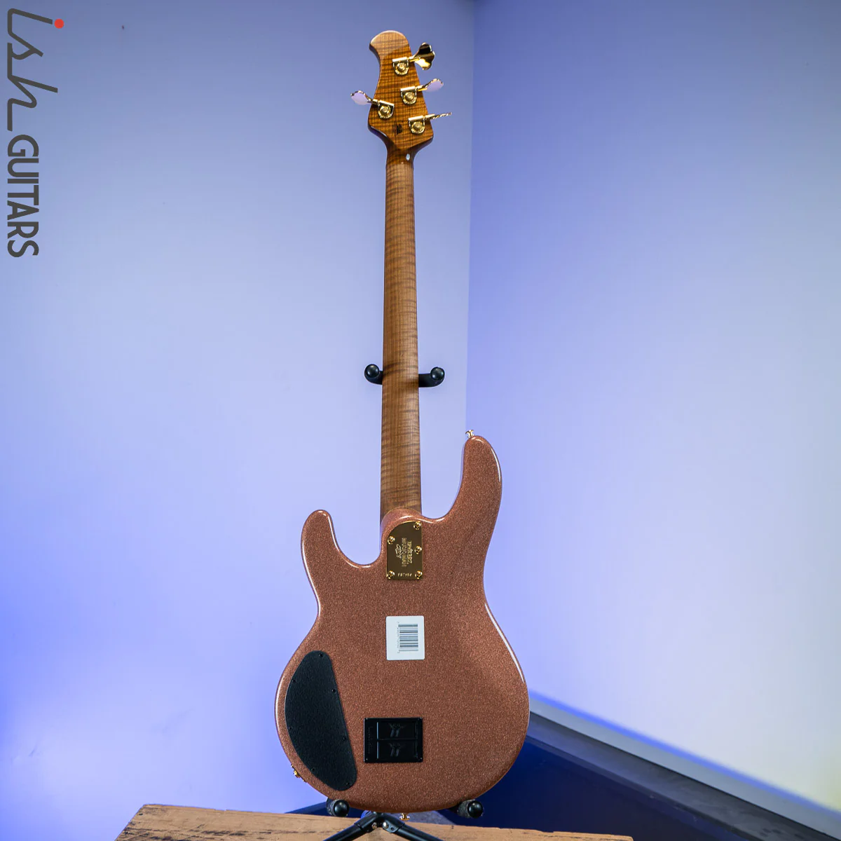 2020 Music Man Stingray HH BFR Pink Champagne Sparkle - Image 9