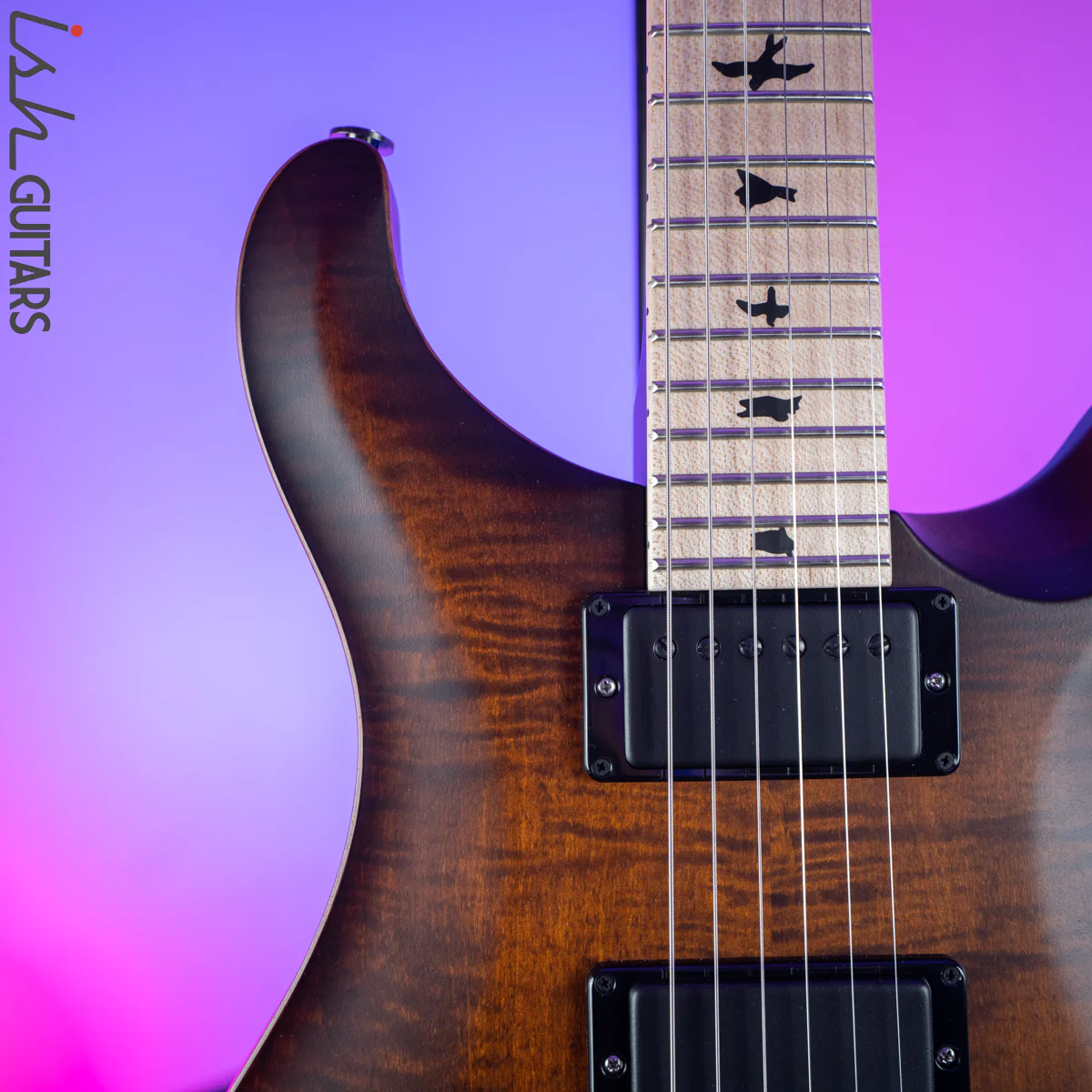 2020 PRS Dustie Waring DW CE 24 Floyd Burnt Amber Smokeburst - Image 3