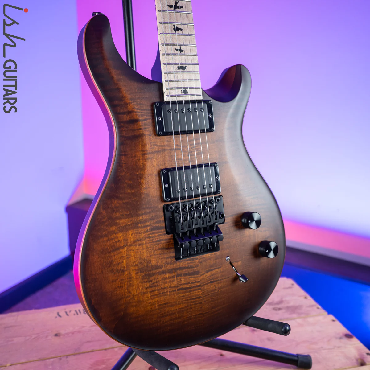2020 PRS Dustie Waring DW CE 24 Floyd Burnt Amber Smokeburst - Image 5