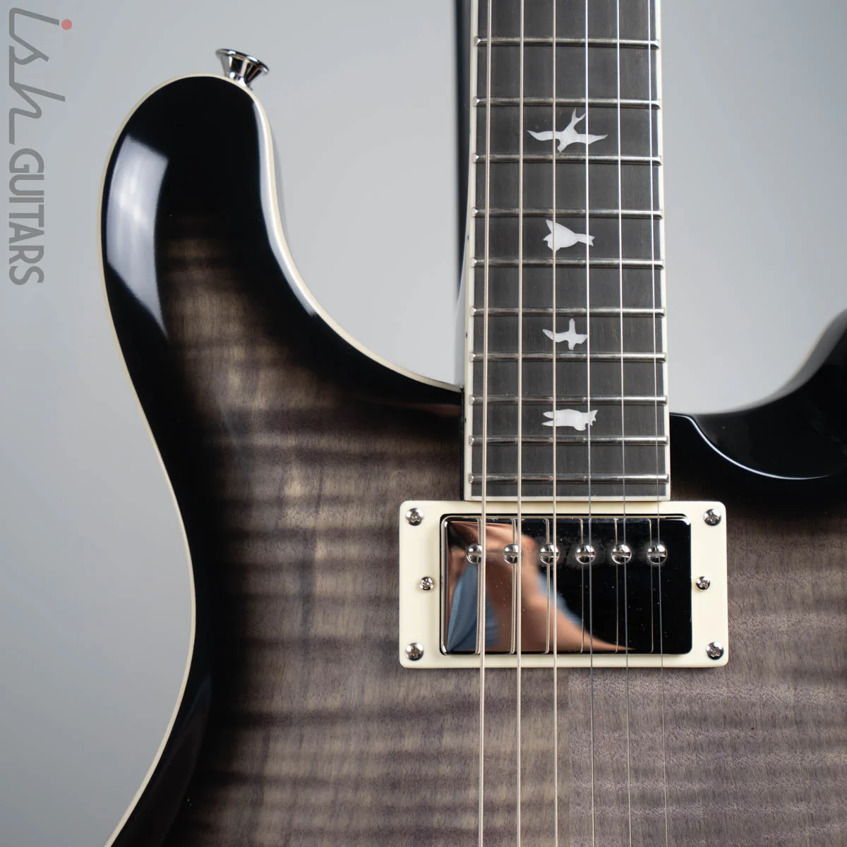 2020 Paul Reed Smith PRS SE Hollowbody II Flame Top Charcoal Burst - Image 3