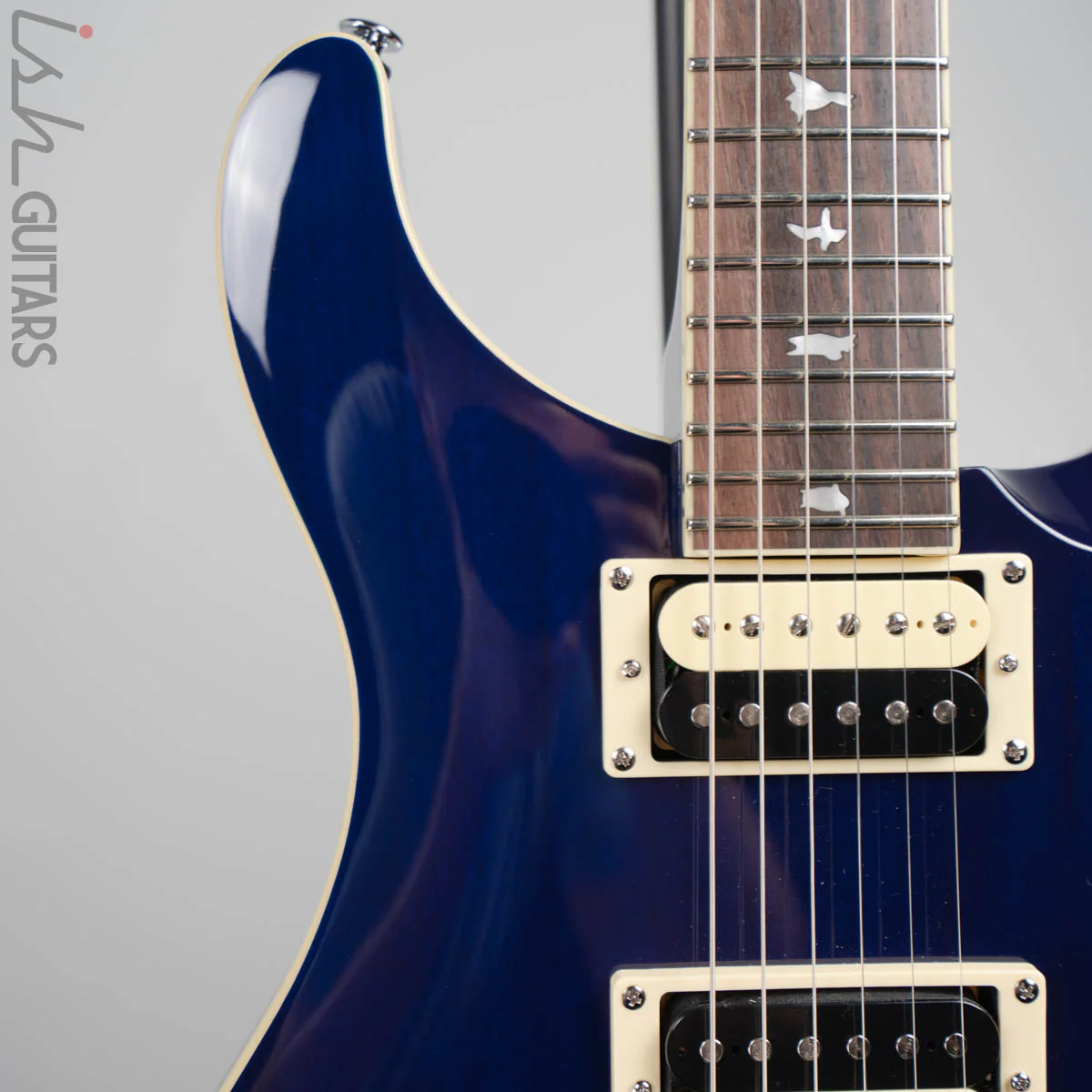 2020 PRS SE Standard 24 Translucent Blue - Image 3