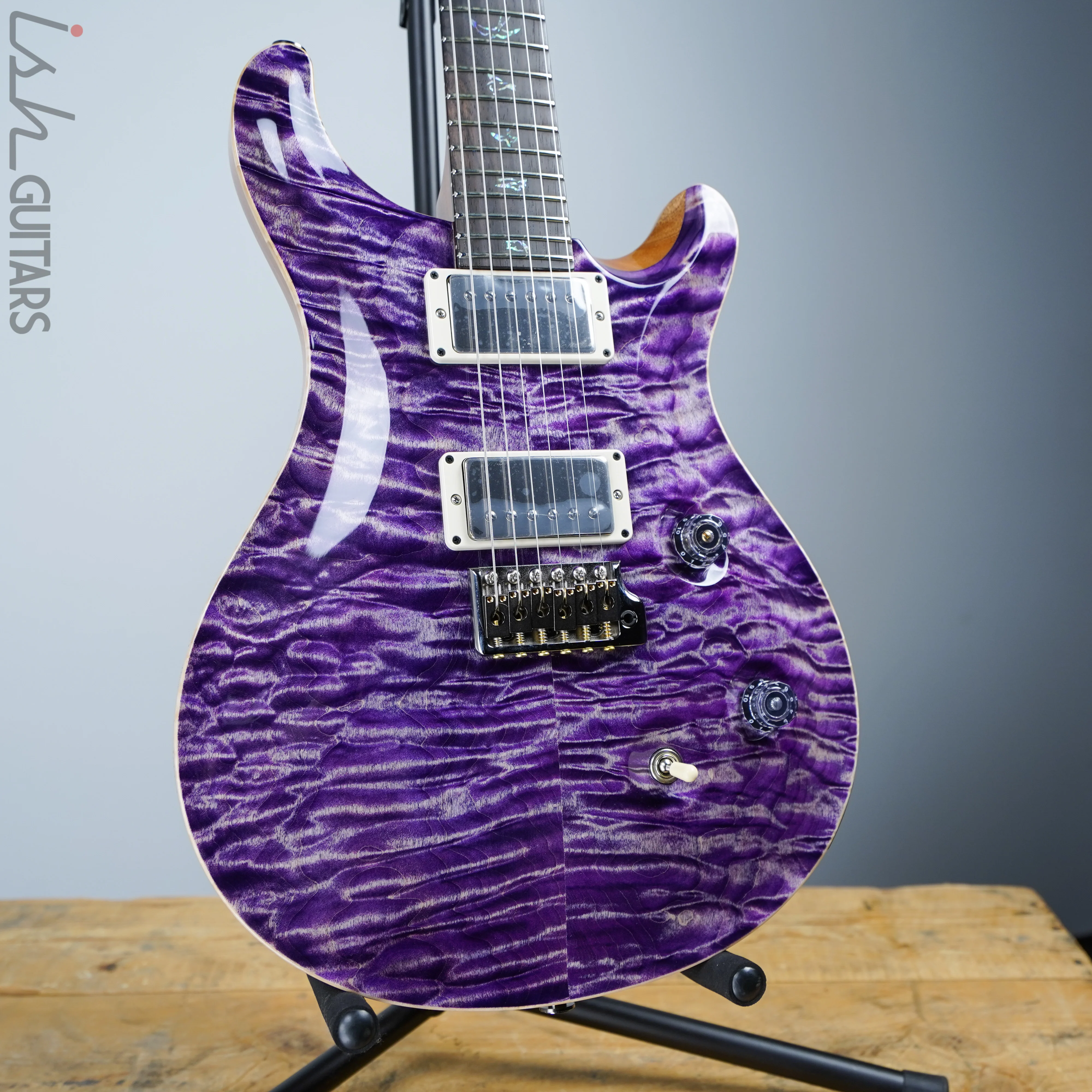 2020 Paul Reed Smith PRS Wood Library Custom 24 Faded Purple Brazilian