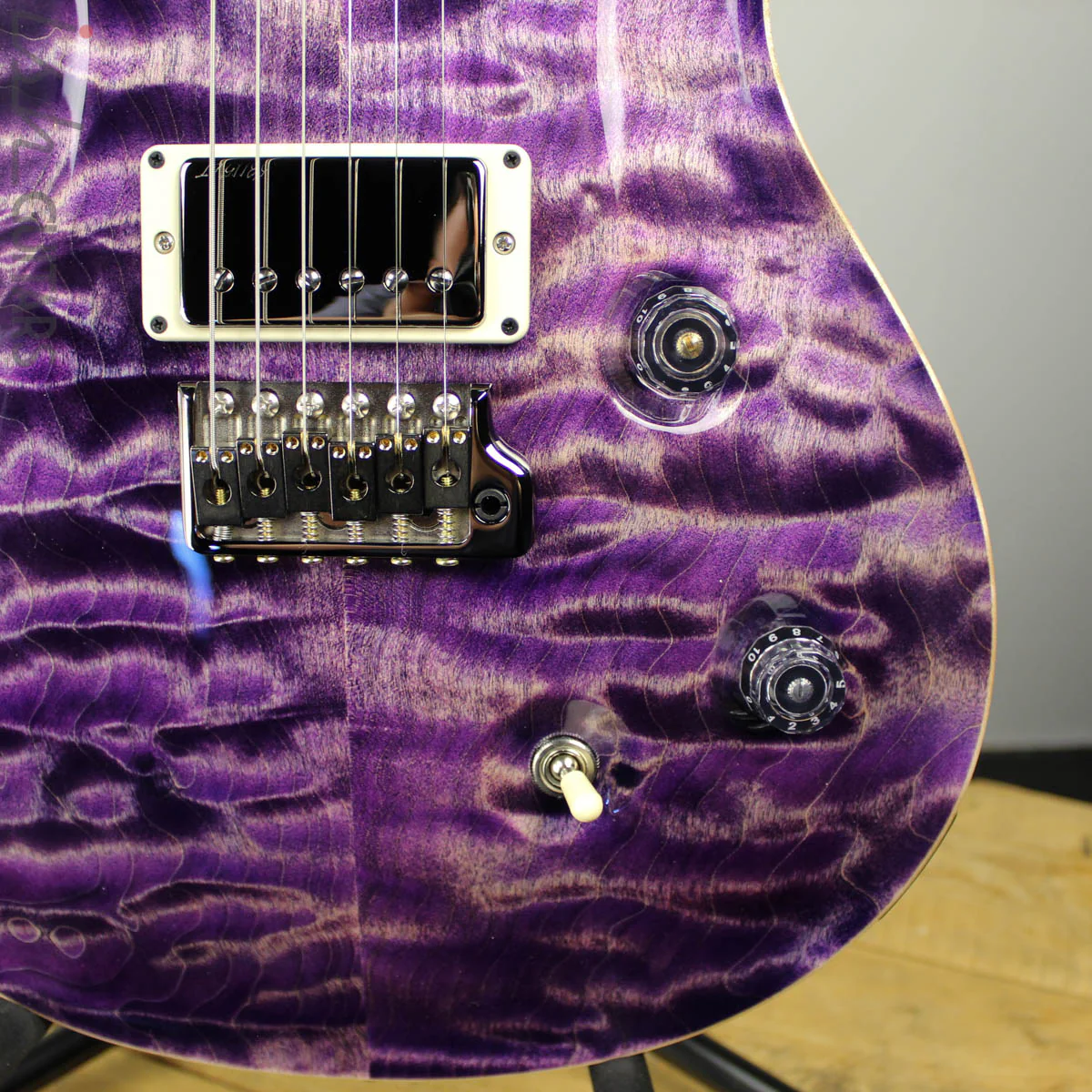 2020 Paul Reed Smith PRS Wood Library Custom 24 Faded Purple Quilt Rosewood Neck - Image 4