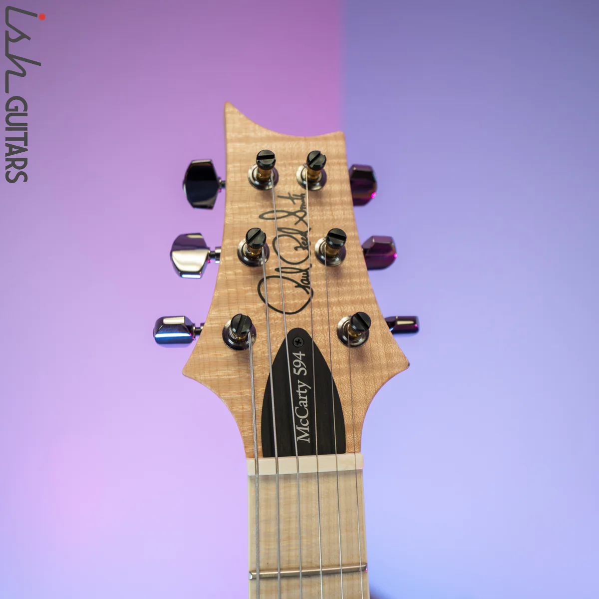 2020 Paul Reed Smith PRS Wood Library McCarty 594 Black Satin Ash Maple Neck - Image 7