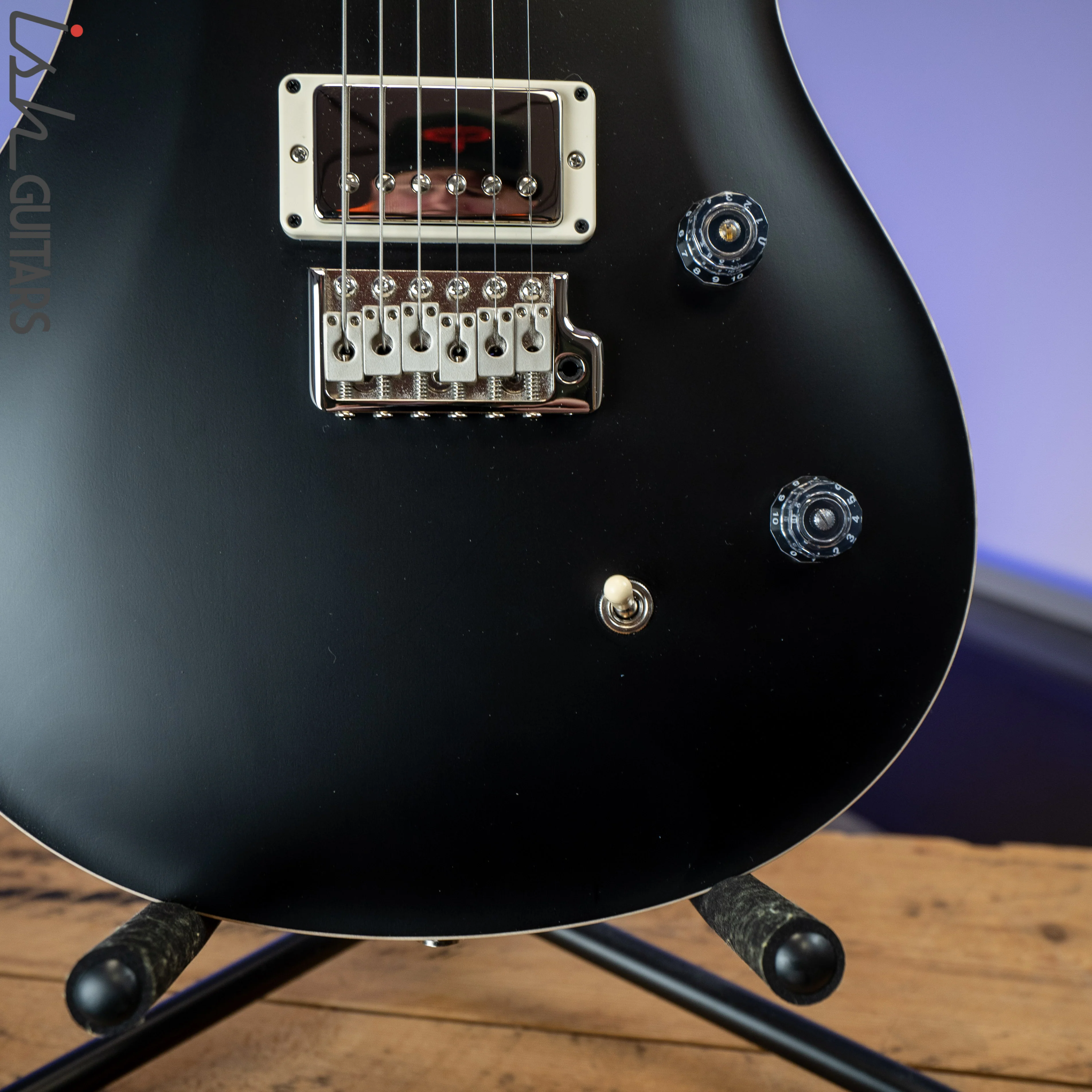 PRS CE 24 Satin Nitro 57/08 Ebony Fretboard Black - Image 4