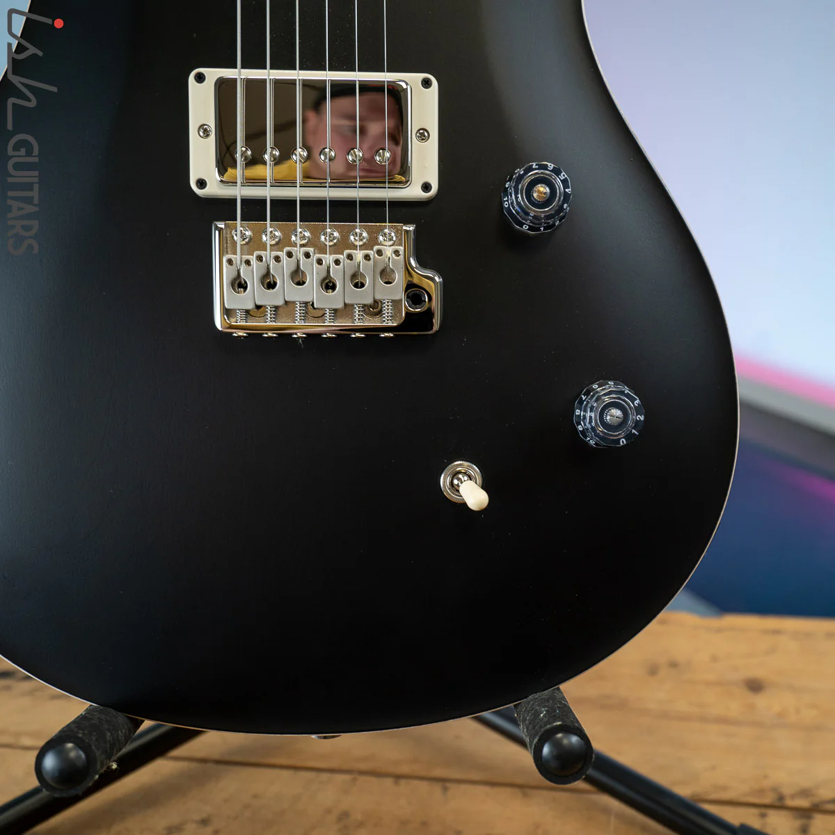 PRS CE 24 Satin Nitro 57/08 Ebony Fretboard Black - Image 4