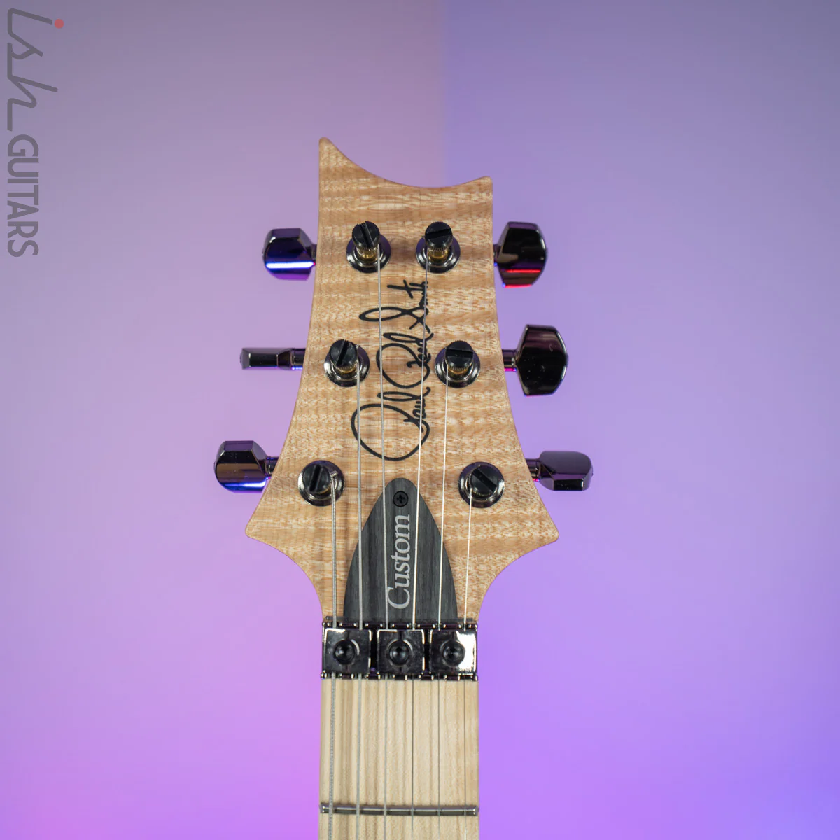 2020 PRS Custom 24 Floyd Wood Library 1 Piece Quilt Ash Violet Blue Burst - Image 7