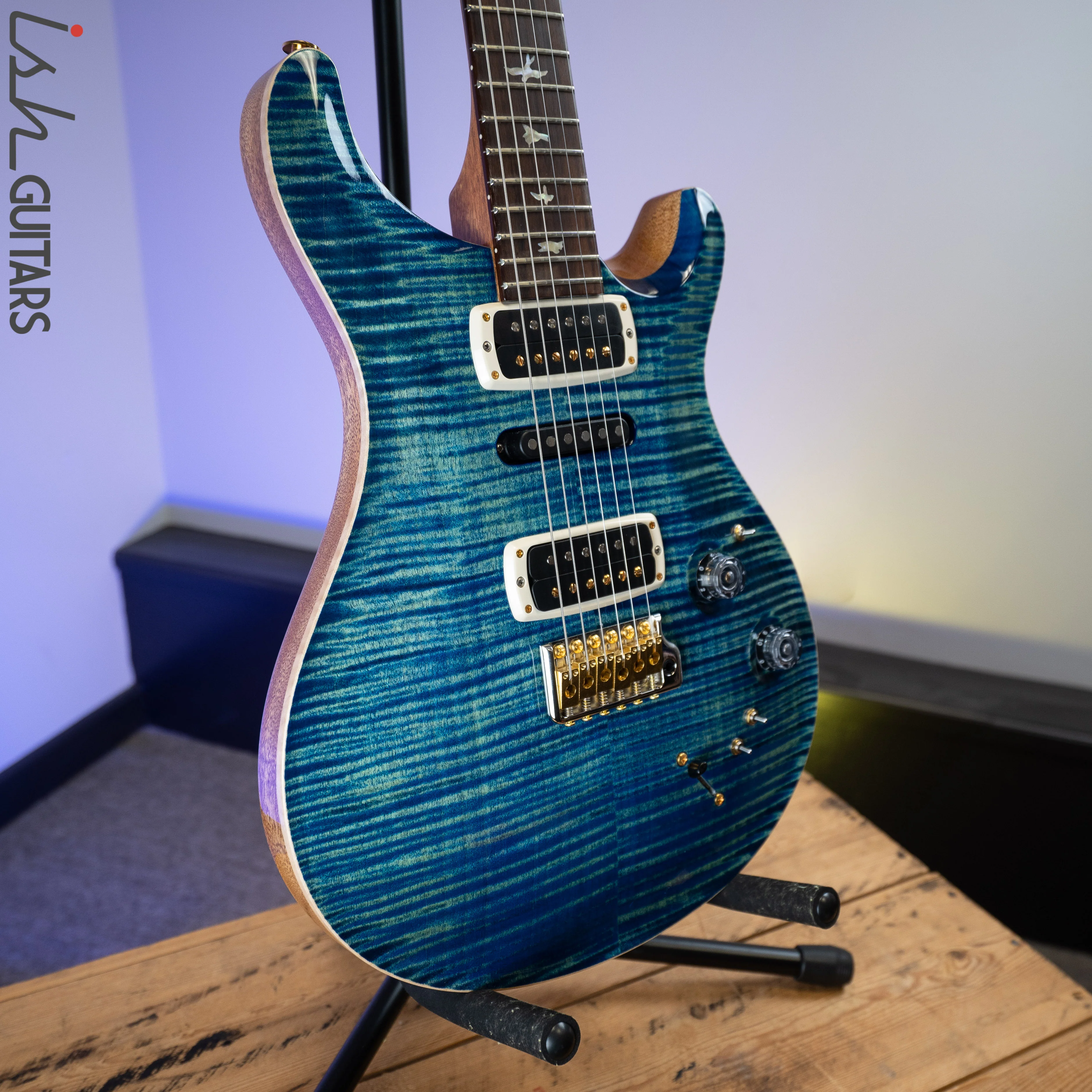 PRS Experience Modern Eagle V River Blue 10 Top - Image 5