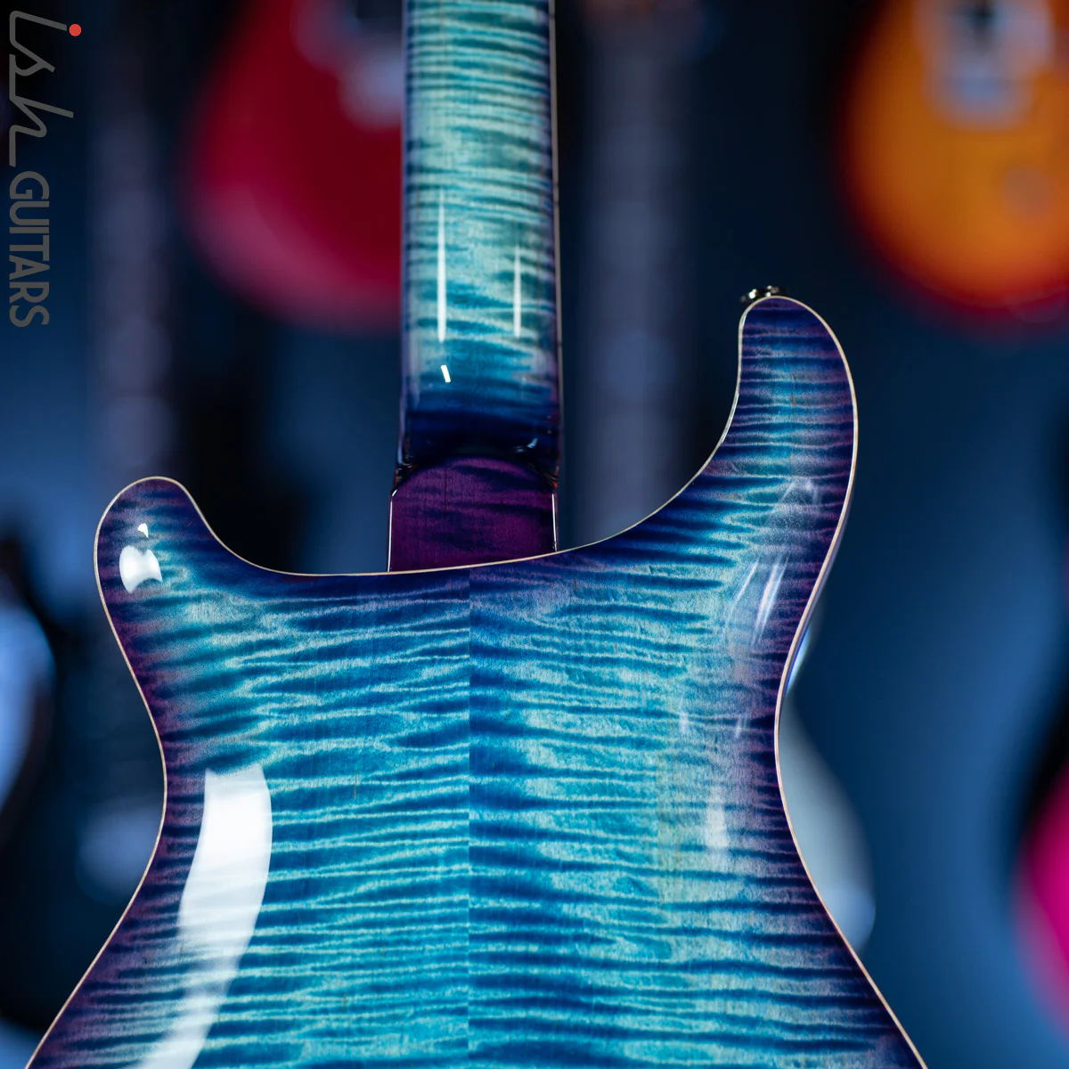 2020 PRS Hollowbody II McCarty 594 Wood Library Aqua Blue Purple Burst - Image 10