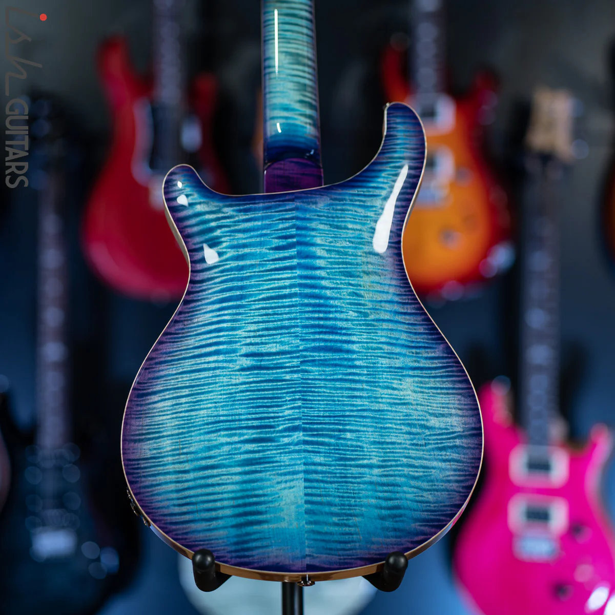 2020 PRS Hollowbody II McCarty 594 Wood Library Aqua Blue Purple Burst - Image 9