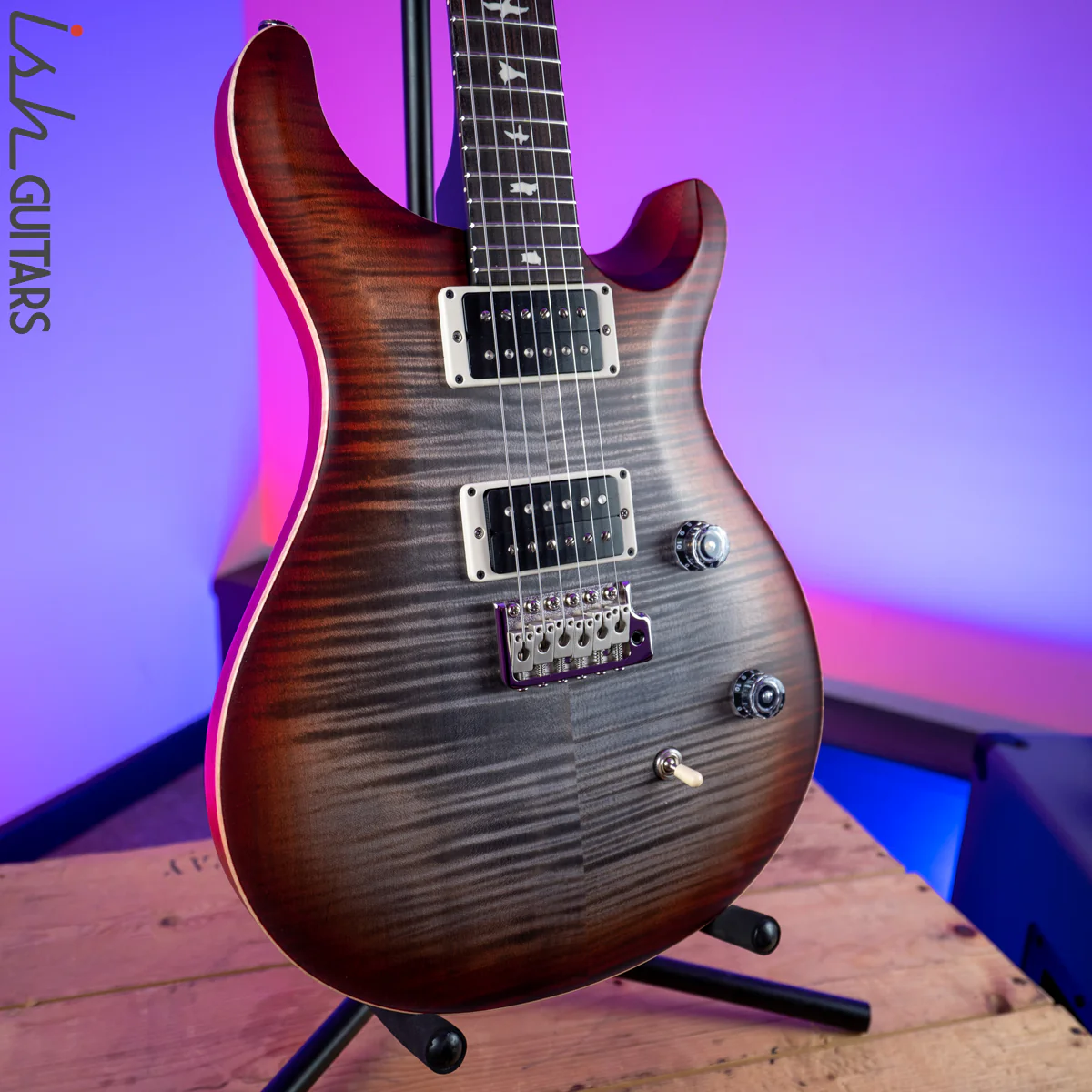 2020 PRS Paul Reed Smith CE 24 Charcoal Cherry Burst Satin - Image 5