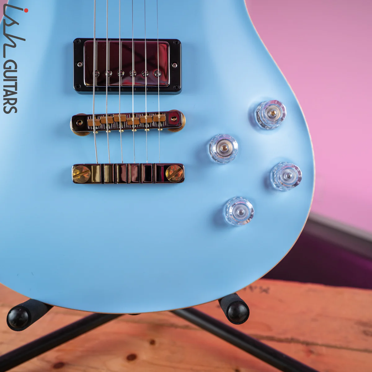 2020 PRS Paul Reed Smith McCarty 594 Wood Library Opaque Powder Blue Satin Brazilian - Image 4