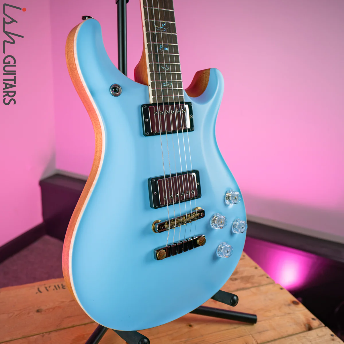 2020 PRS Paul Reed Smith McCarty 594 Wood Library Opaque Powder Blue Satin Brazilian - Image 5