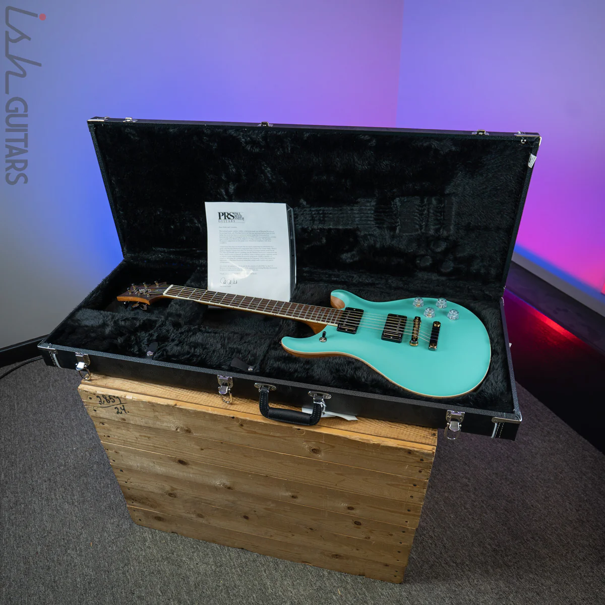 2020 PRS McCarty 594 Wood Library Opaque Seafoam Green Satin - Image 14