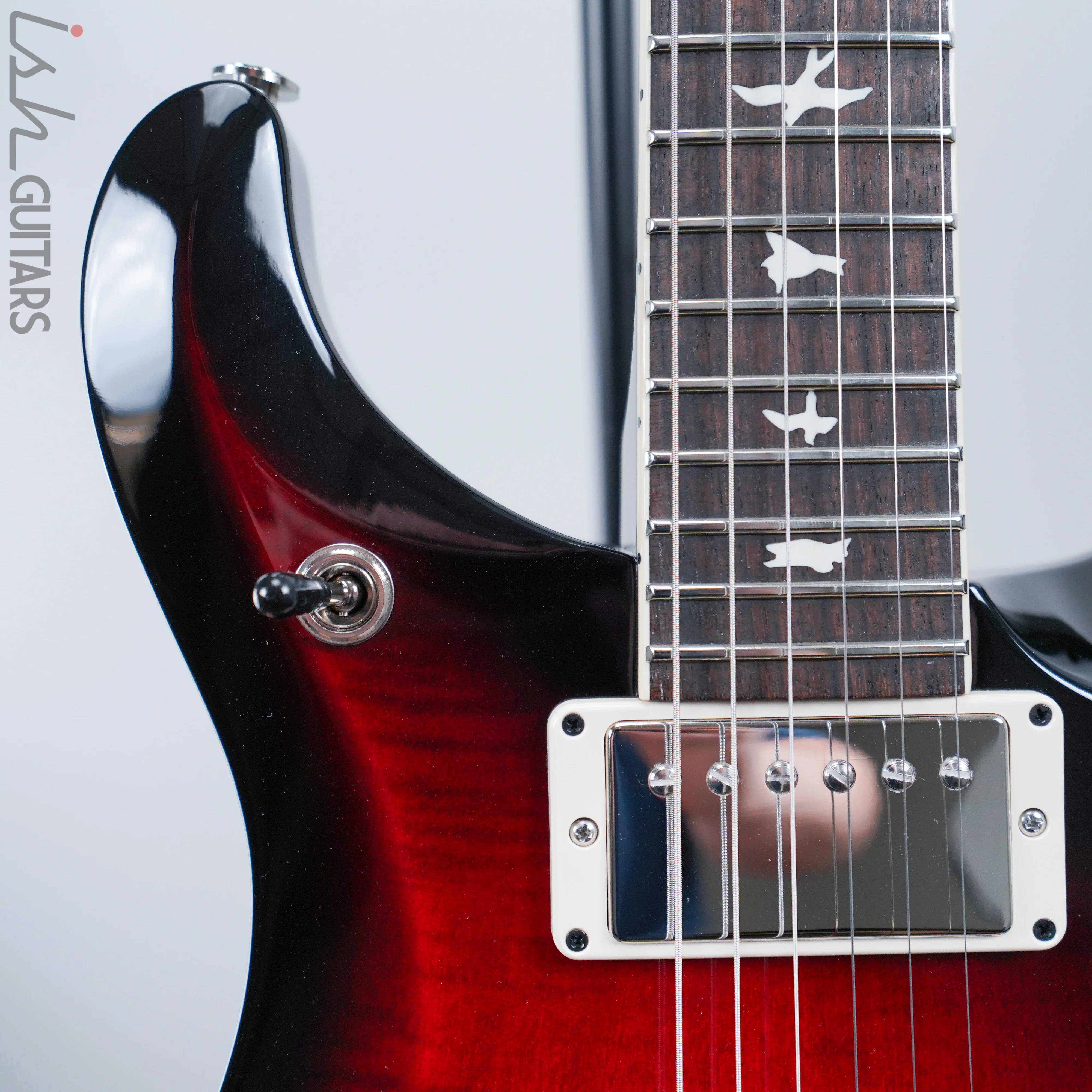 2020 PRS Paul Reed Smith S2 McCarty 594 Custom Color Scarlet Red Smokeburst - Image 3