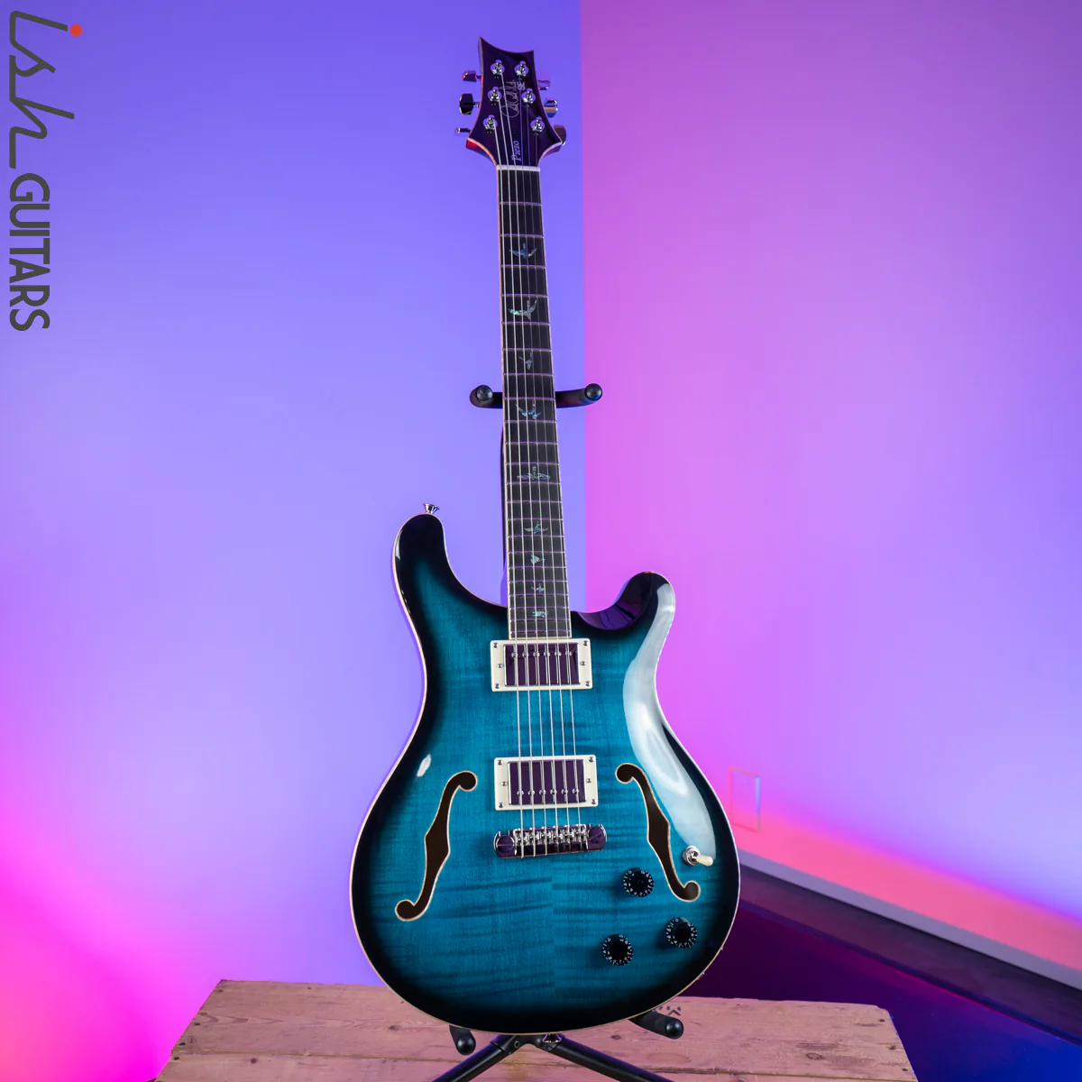 2020 PRS Paul Reed Smith SE Hollowbody II Piezo Peacock Blue - Image 2