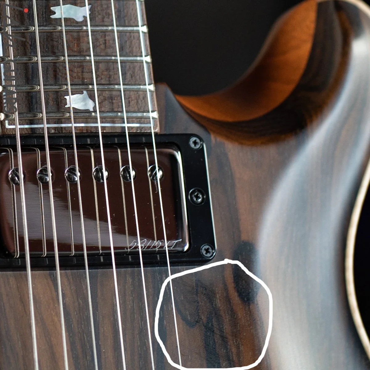 2020 PRS Private Stock Custom 24 Semi-Hollow Ziricote Satin - Image 9