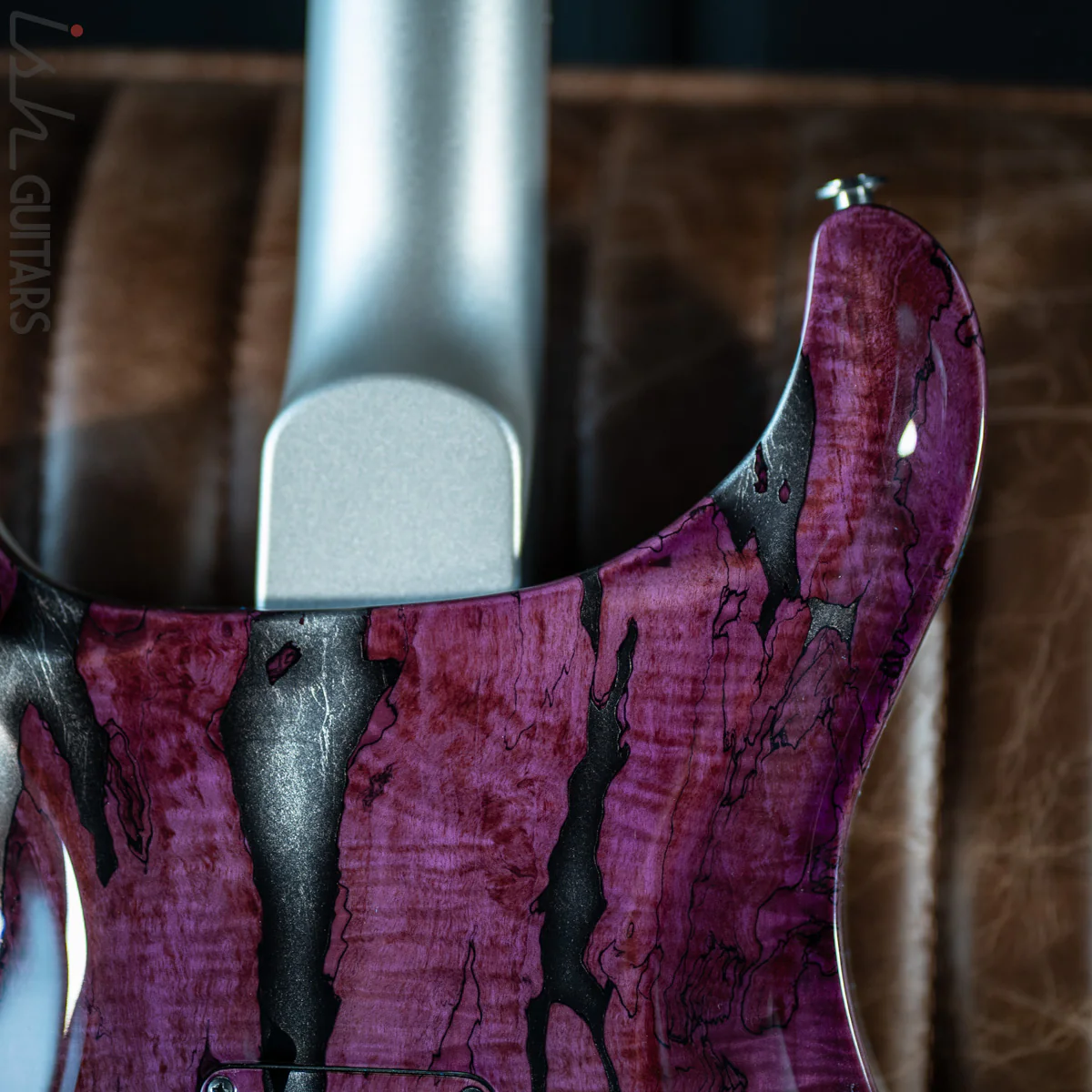 PRS Private Stock Hollowbody II Tremolo Piezo Spalted Maple Purple - Image 18