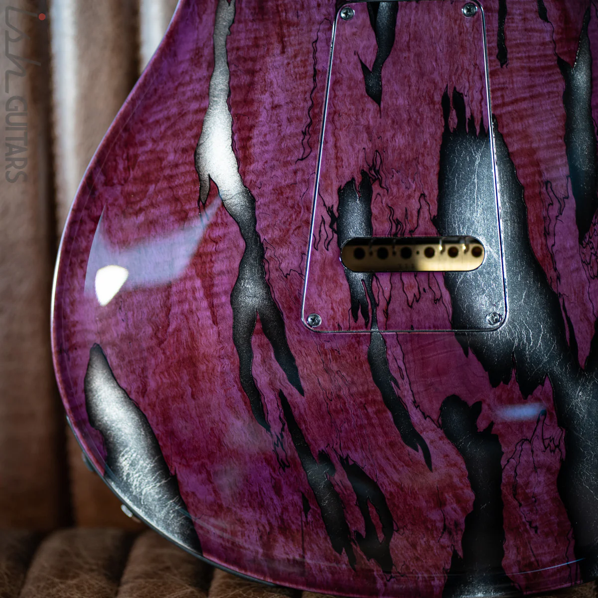 PRS Private Stock Hollowbody II Tremolo Piezo Spalted Maple Purple - Image 19