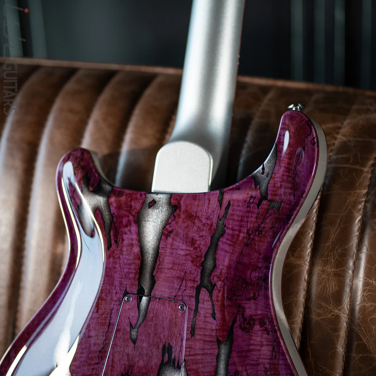 PRS Private Stock Hollowbody II Tremolo Piezo Spalted Maple Purple - Image 21
