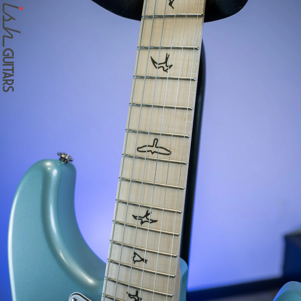 PRS Silver Polar Blue Maple Fretboard - Image 6