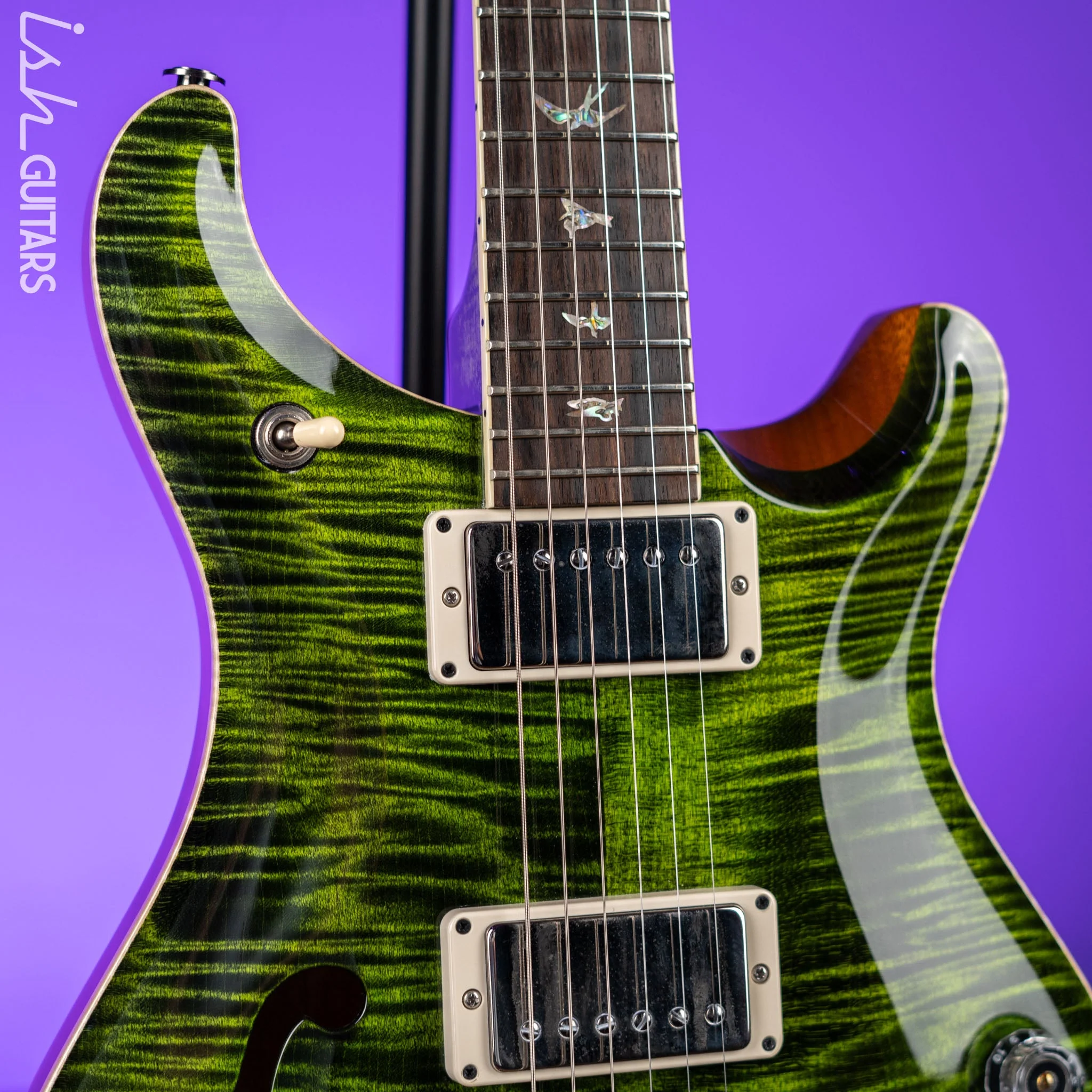 2020 PRS Wood Library McCarty 594 Semi-Hollow Jade - Image 3