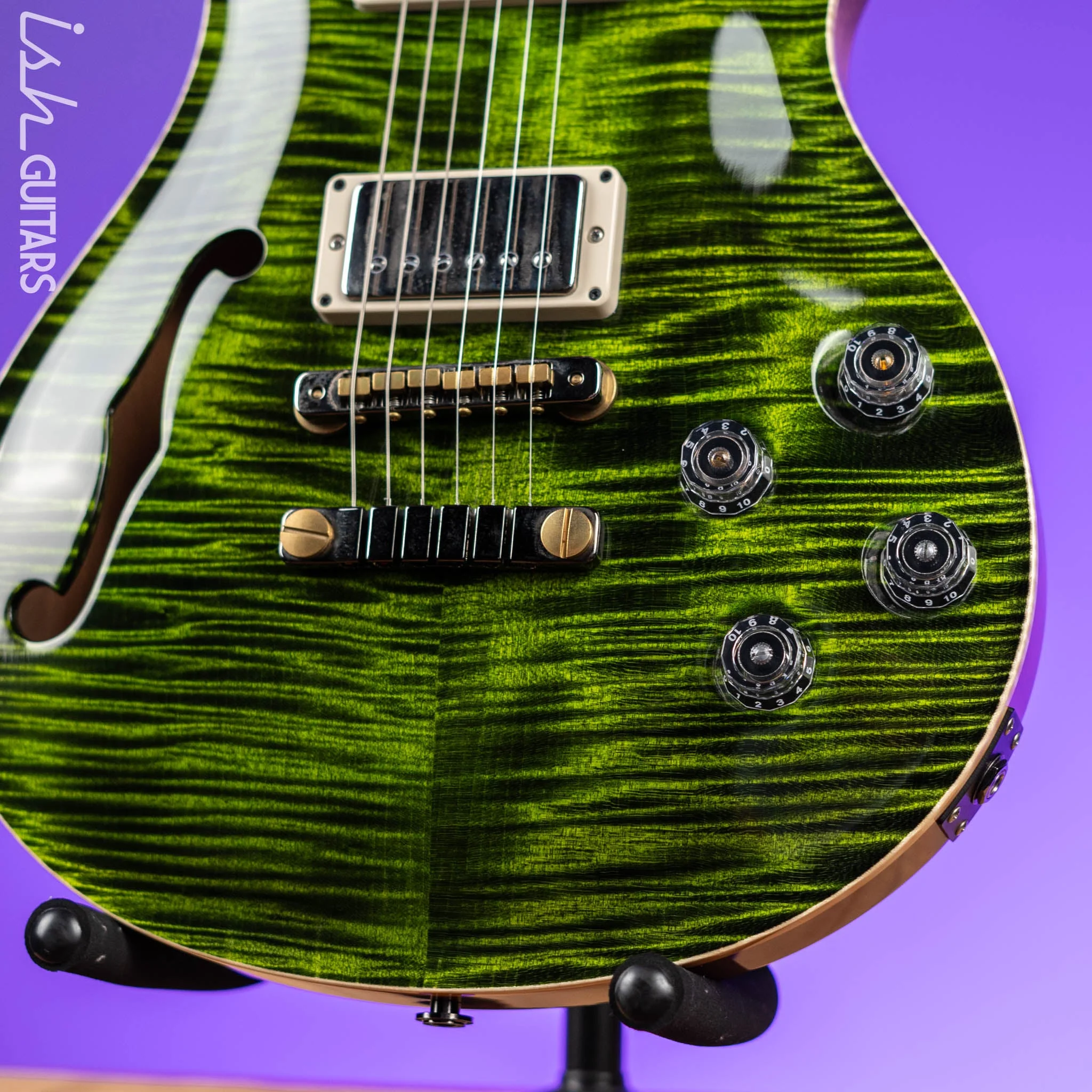 2020 PRS Wood Library McCarty 594 Semi-Hollow Jade - Image 4