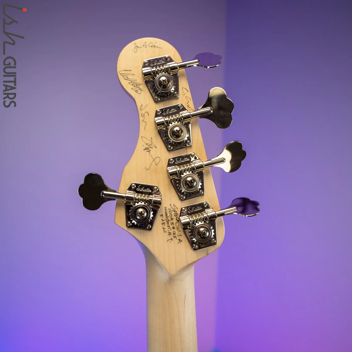 2020 Spector Coda 5 String Nebula Tie Dye Bass Guitar - Image 8
