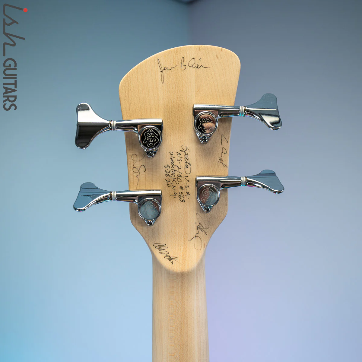 Spector NS-2BO Blue Tie Dye 4 String Bass Guitar - Image 12