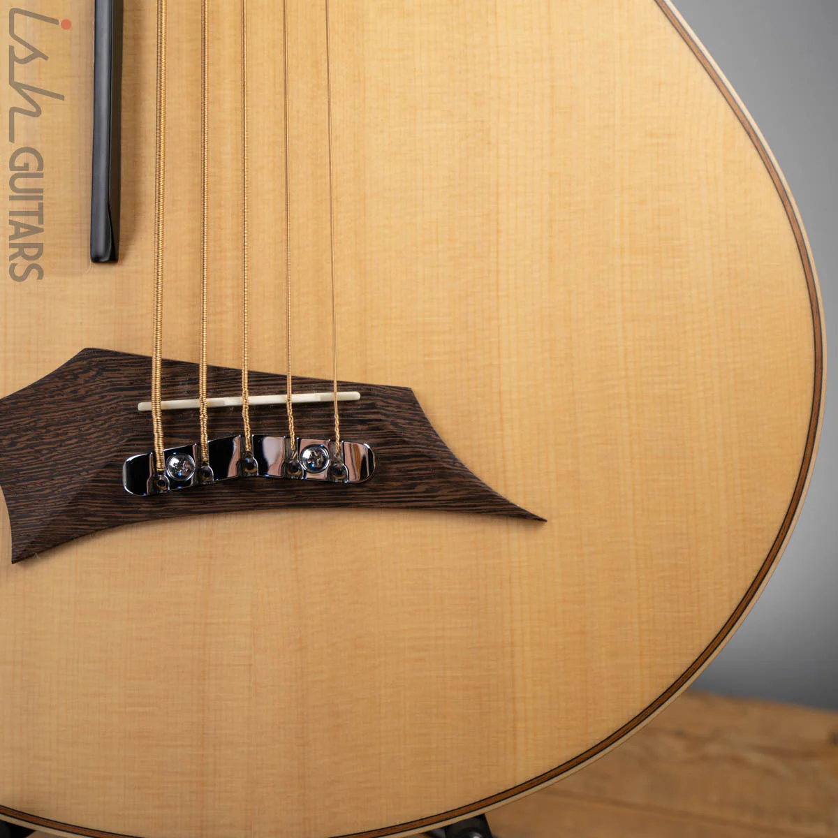 2020 Warwick Alien 5 String Acoustic Bass Guitar Natural Transparent Satin - Image 4