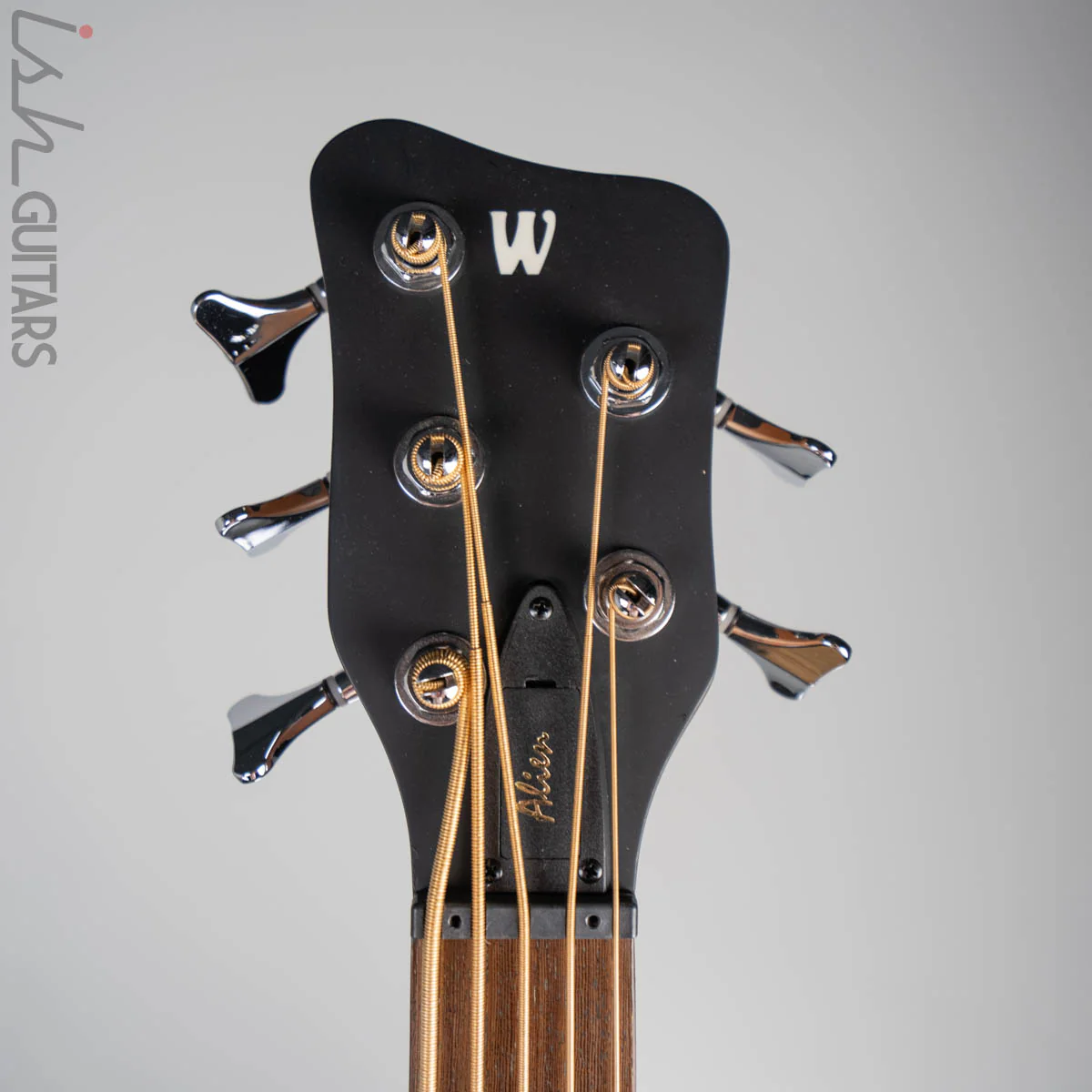 2020 Warwick Alien 5 String Acoustic Bass Guitar Natural Transparent Satin - Image 5