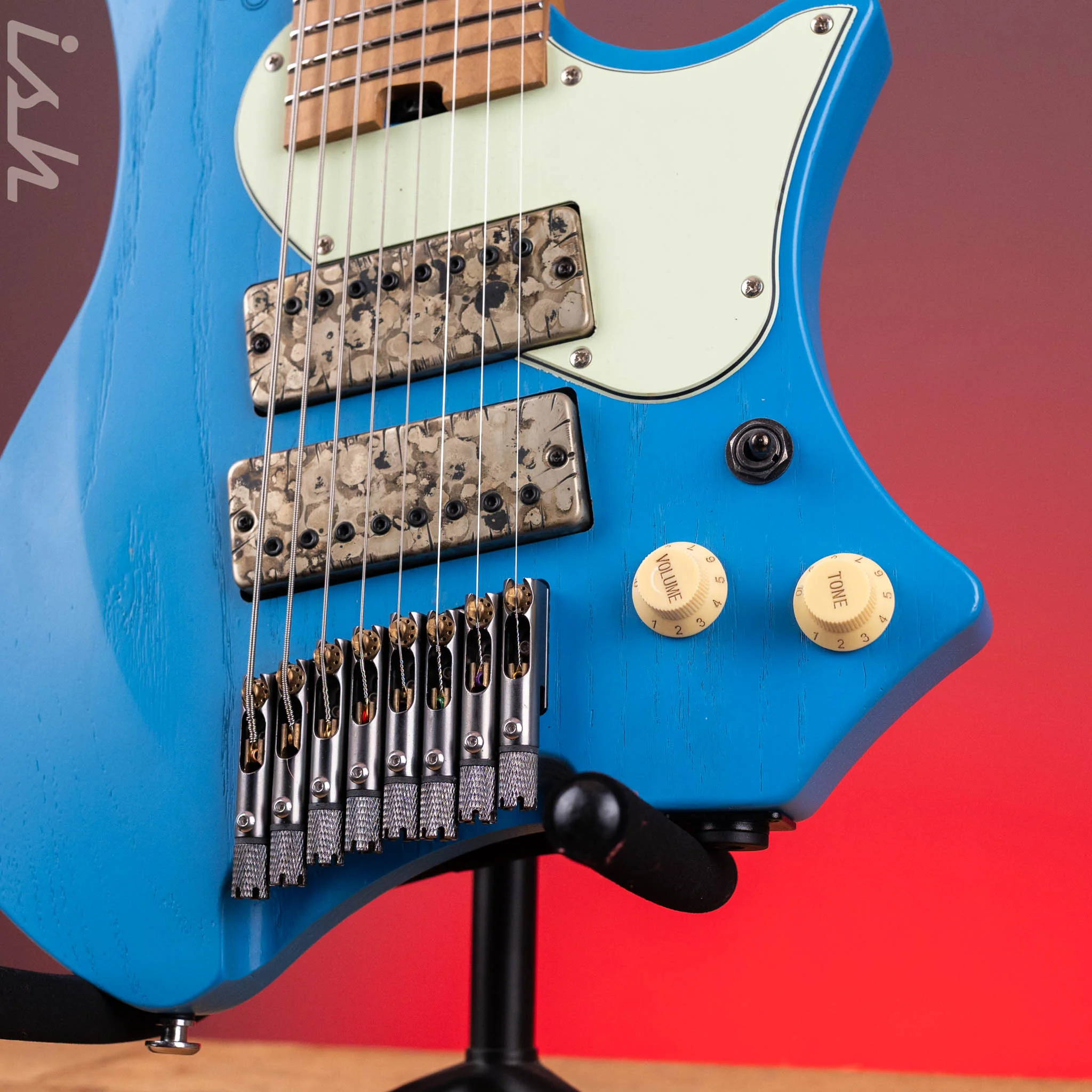 2020s GOC Satya 8-String Guitar Blue - Image 4