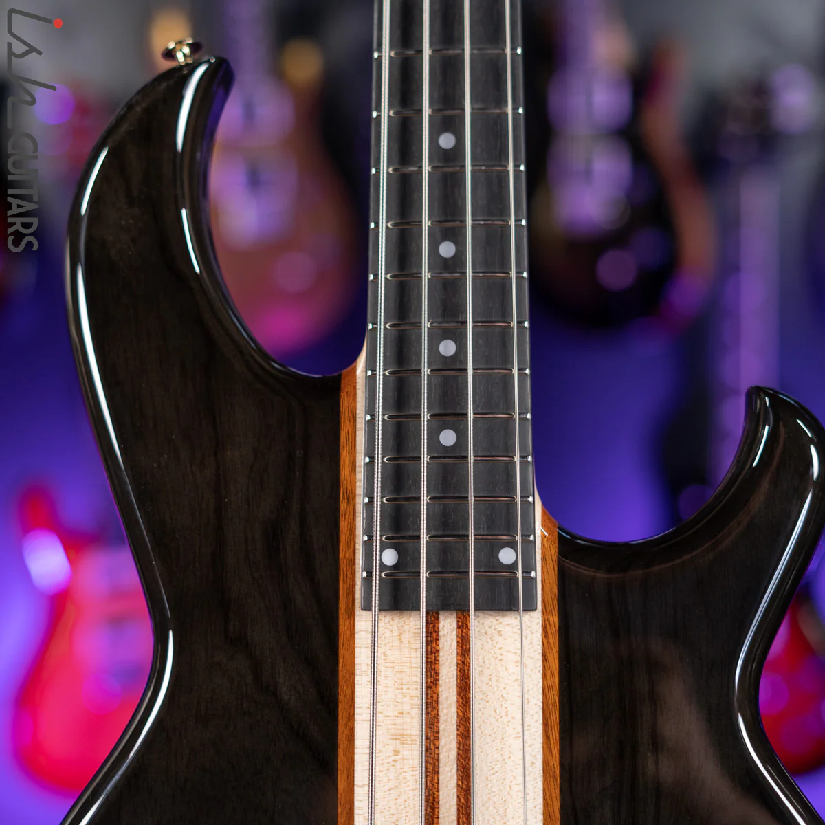 2021 Aria Pro II SB-1000 See-Through Black - Image 3