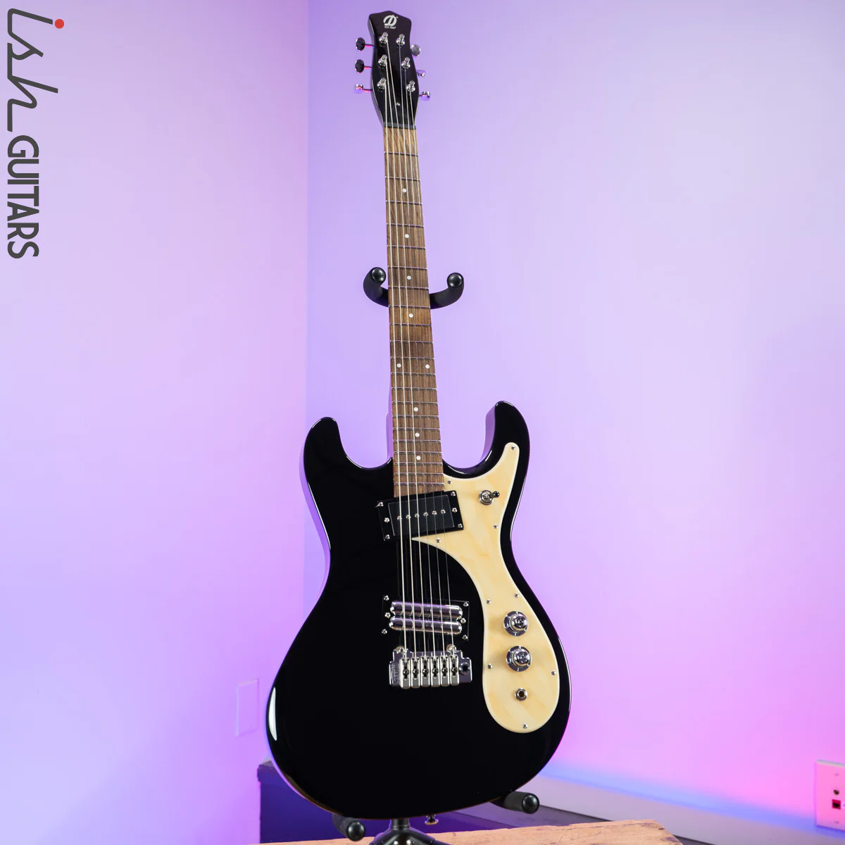 2021 Danelectro 64XT Black W/ Marble Pick Guard Prototype - Image 2