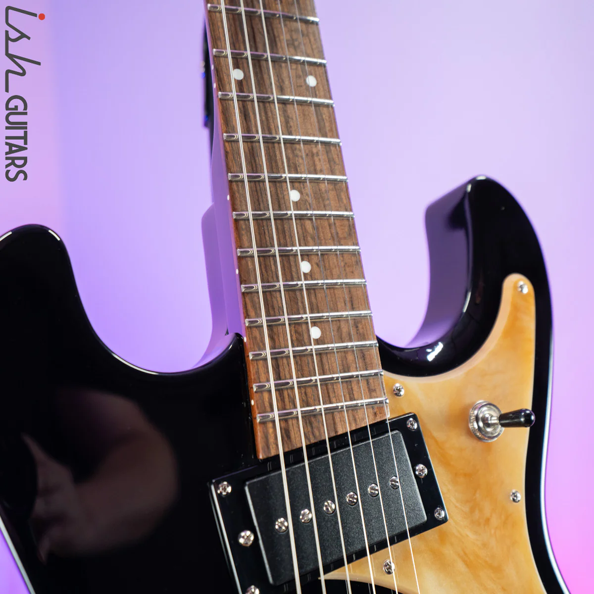 Danelectro 64XT Black w/ Marble Pickguard Prototype - Image 6