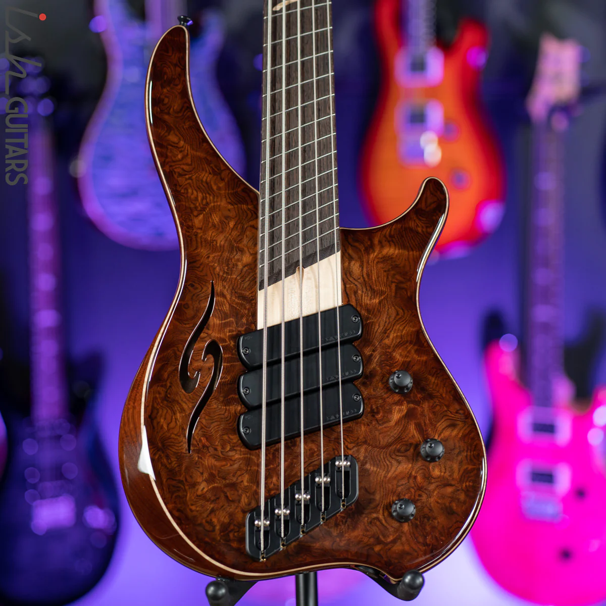 Dingwall Afterburner II 5-String Redwood Natural to Antique Burst