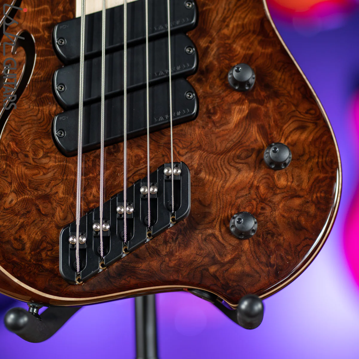 Dingwall Afterburner II 5-String Redwood Natural to Antique Burst - Image 4