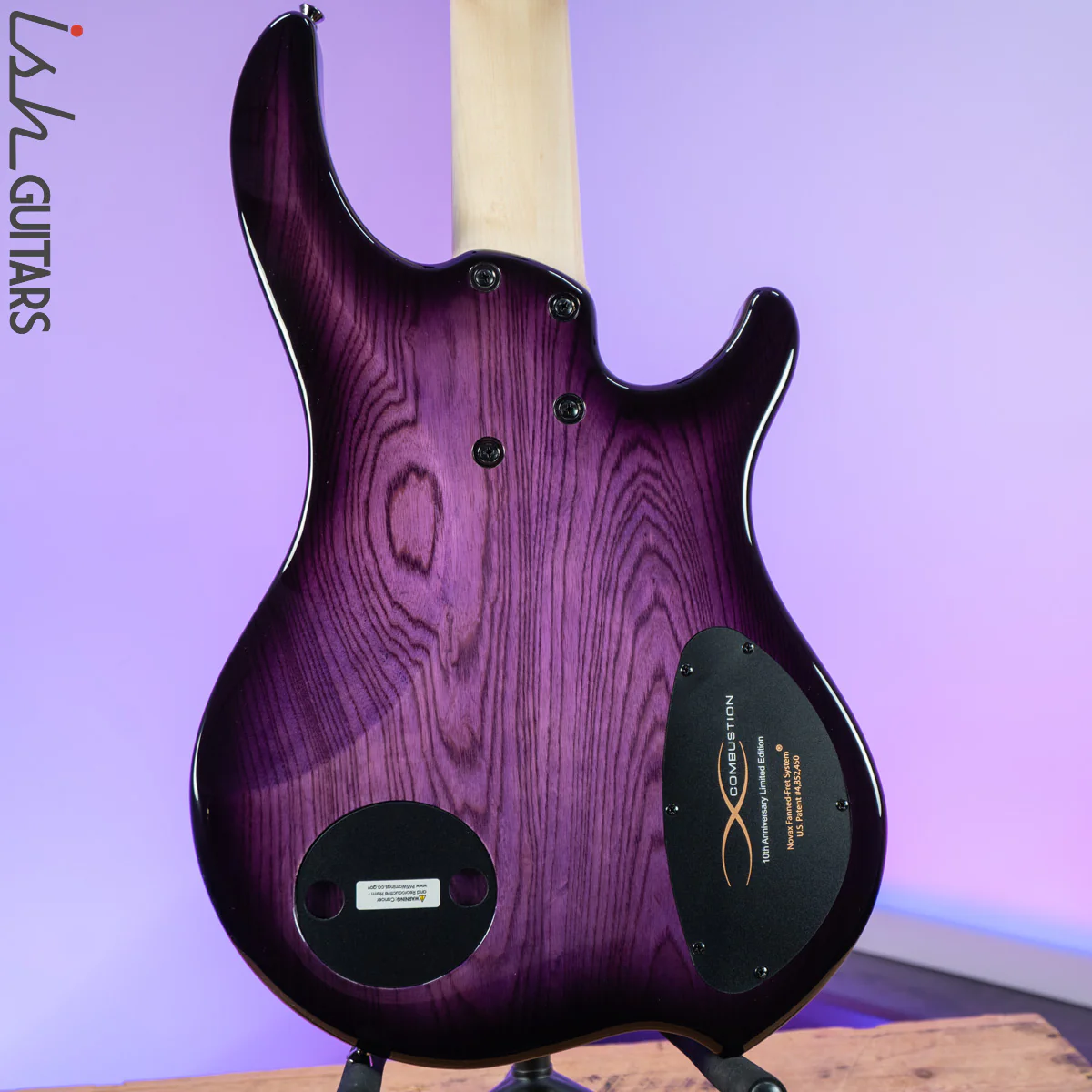 Dingwall 10th Anniversary Combustion 5-String 3 PUP Amethystburst Left Handed - Image 8