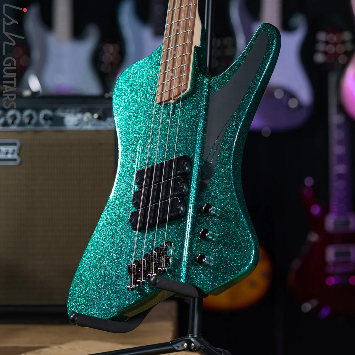 Dingwall D-ROC Standard 4-String Bass Aquamarine Metalflake - Image 5