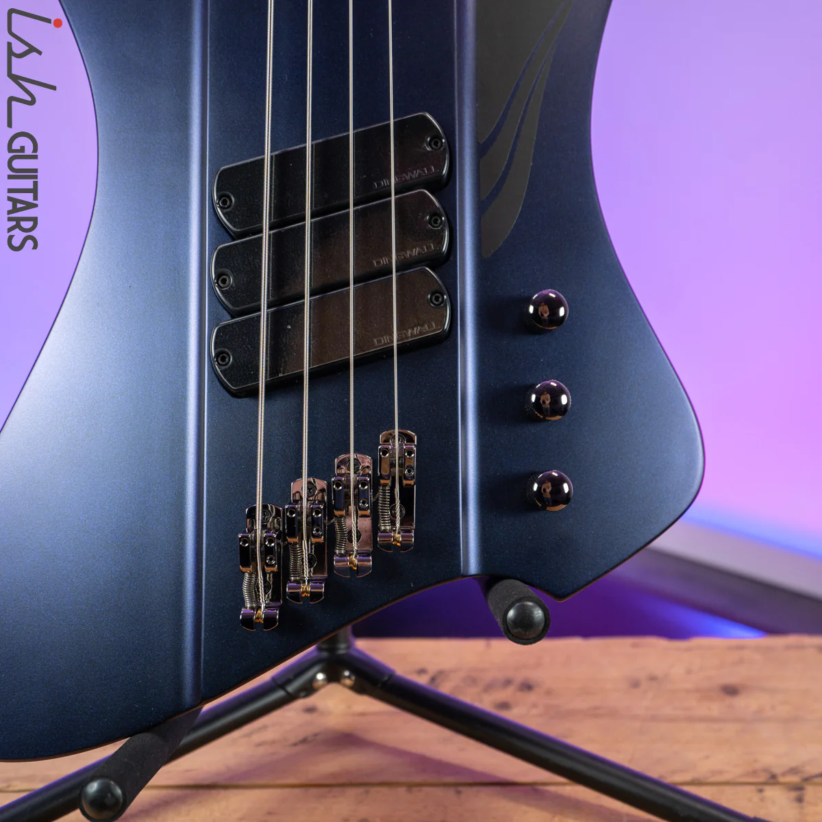 Dingwall D-ROC 4-String Standard Matte Blue to Purple Colorshift - Image 4