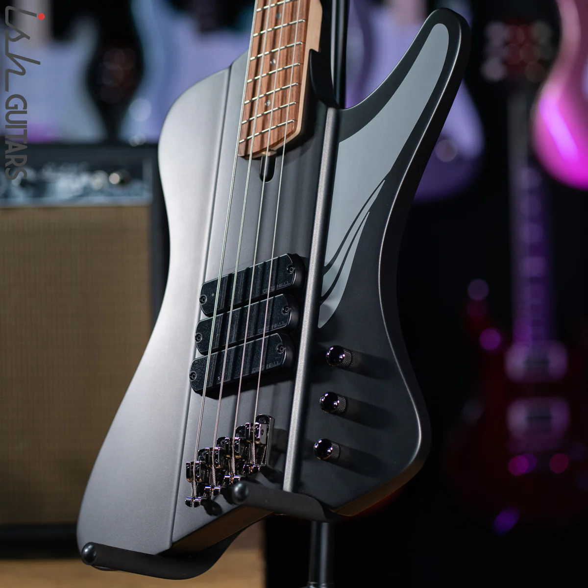 Dingwall D-ROC 4-String Standard Matte Metallic Black B-Stock - Image 5
