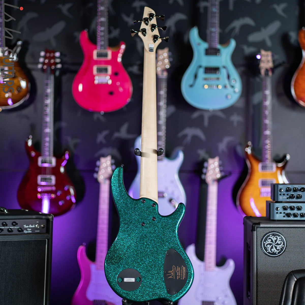 Dingwall Left Handed NG-3 5-String Gloss Metalflake Aquamarine - Image 3