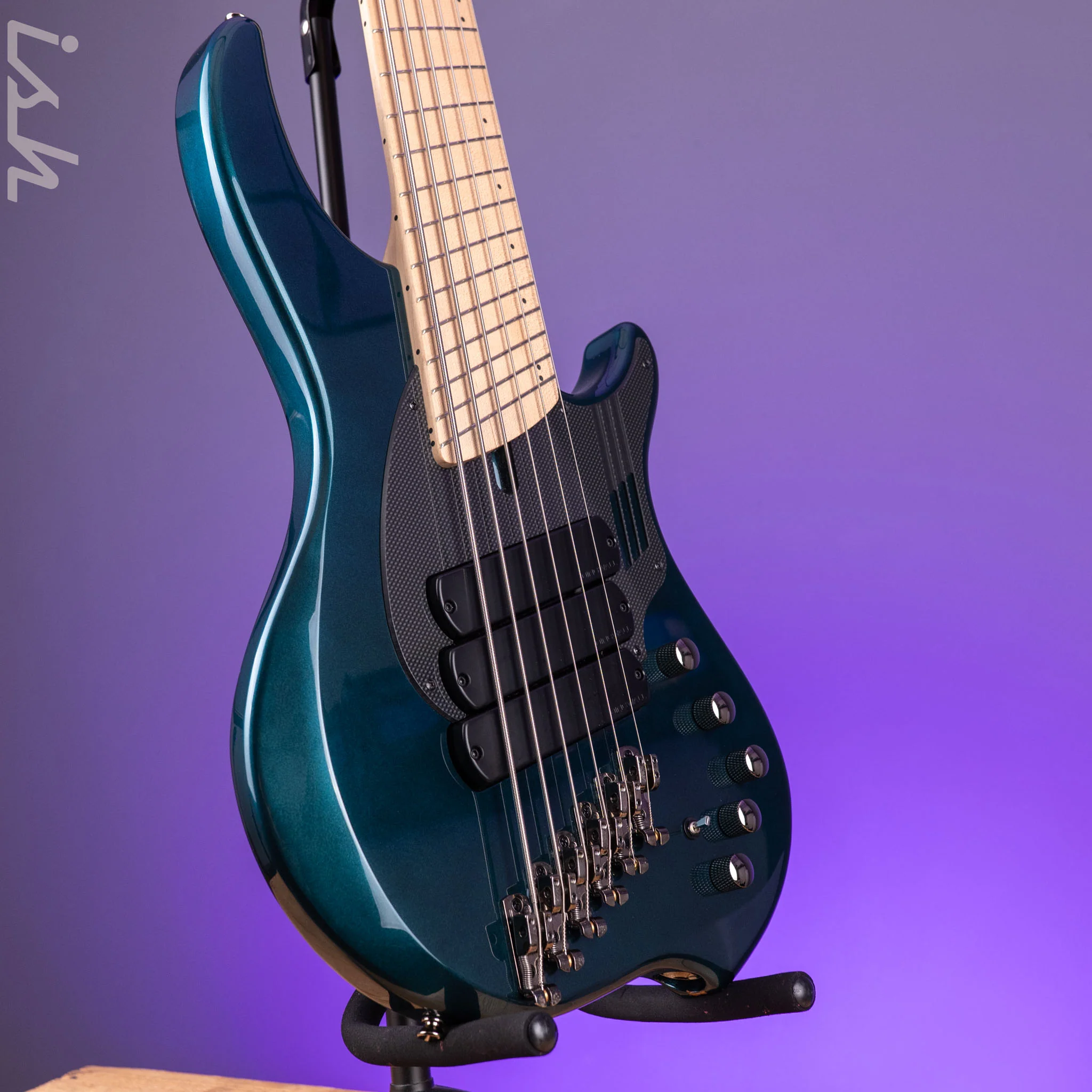 2021 Dingwall NG3 6-String Bass Black Forest Green - Image 3