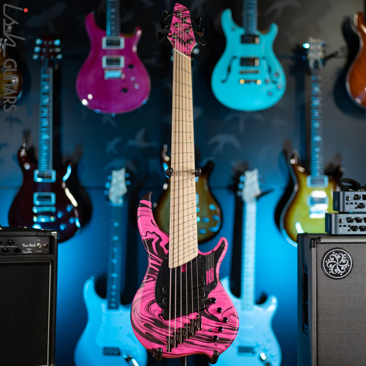 Dingwall NG3 6 String Matte Pink Swirl B-STOCK - Image 2