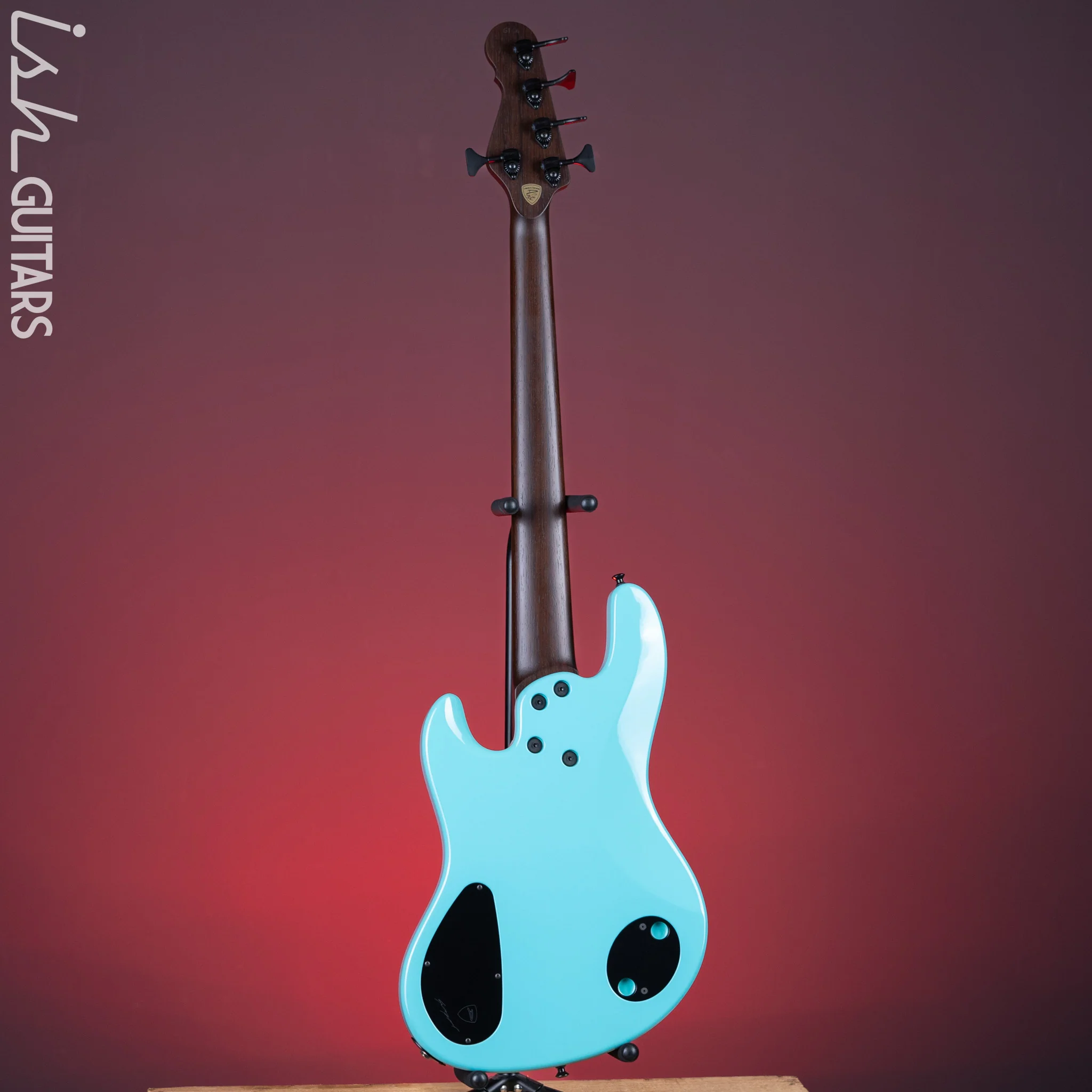 2021 Dingwall Super J 5-String Buckeye Burl Purple to Turquoise Reverseburst - Image 7