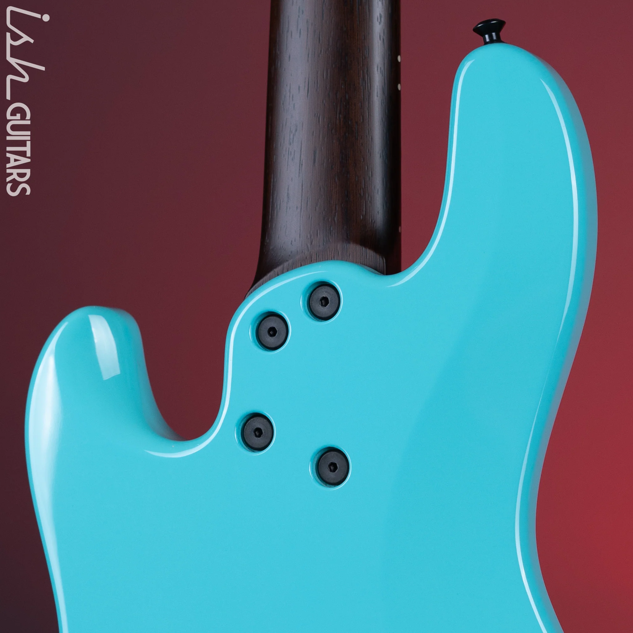 2021 Dingwall Super J 5-String Buckeye Burl Purple to Turquoise Reverseburst - Image 9